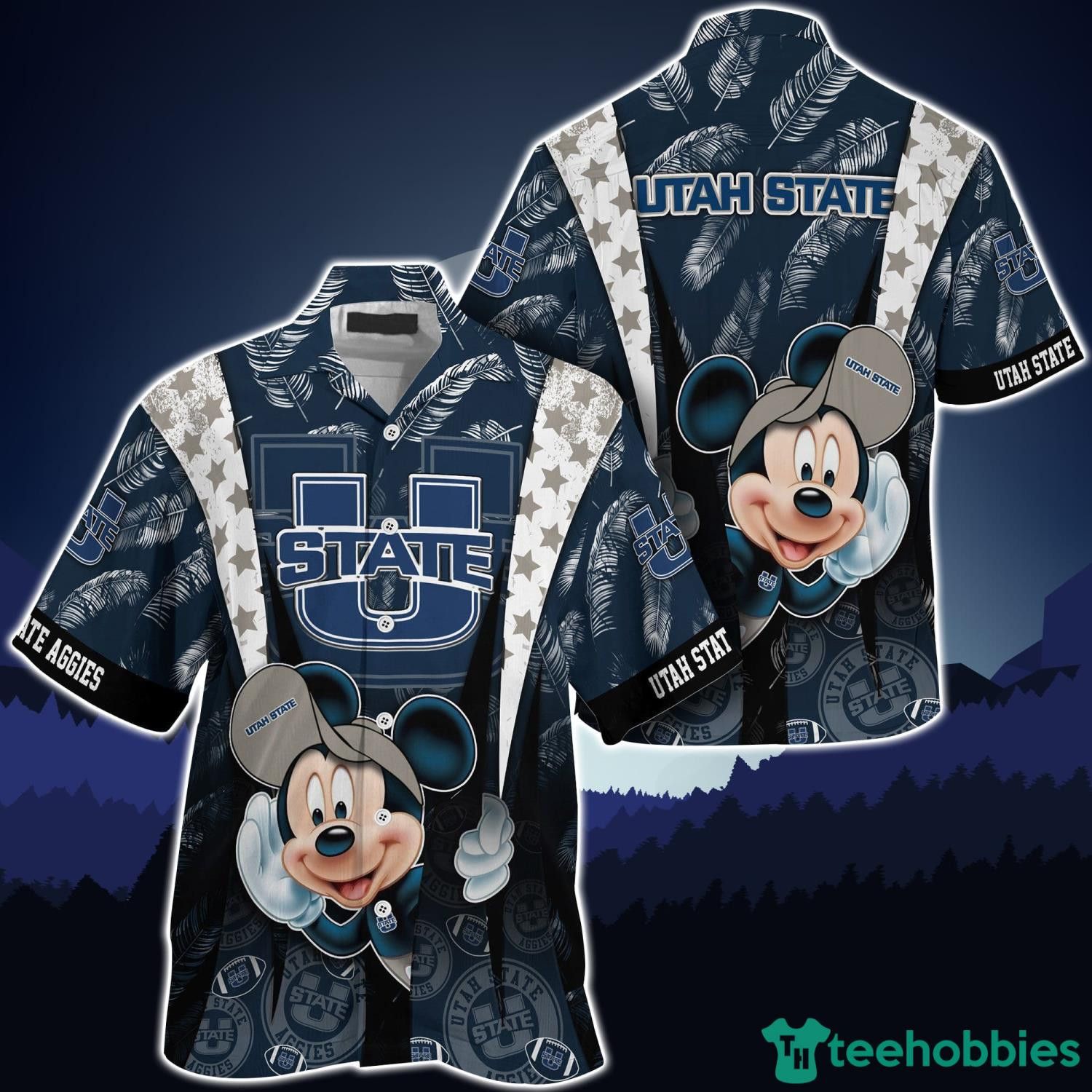 Ncaa Utah State Aggies Mickey Lover Trendy Hawaiian Shirt Aloha Shirt