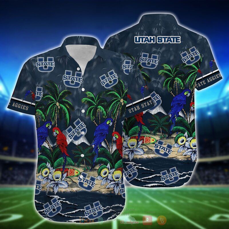 Ncaa Utah State Aggies Parrot Trendy Hawaiian Shirt Aloha Shirt