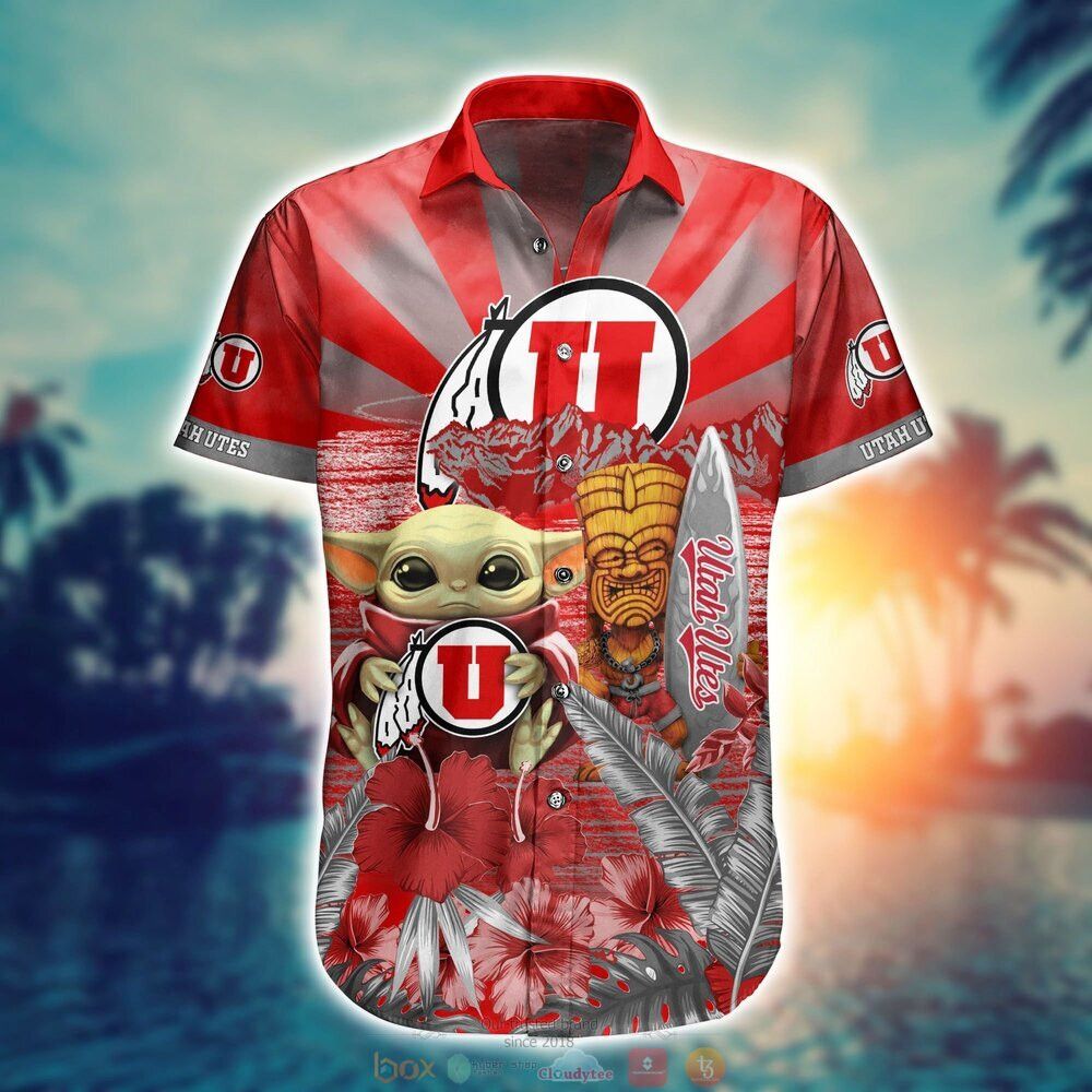 Ncaa Utah Utes Baby Yoda Trendy Hawaiian Shirt Aloha Shirt
