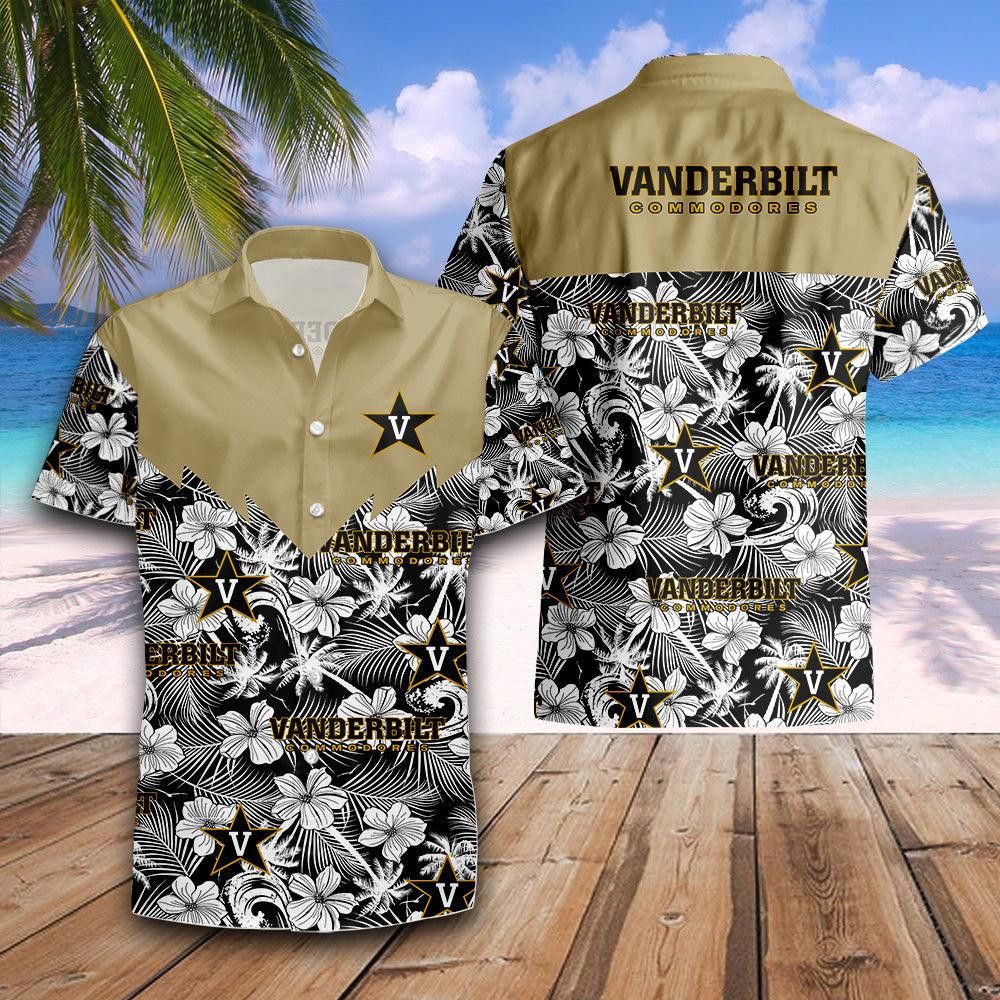 Ncaa Vanderbilt Commodores Pattern Trendy Hawaiian Shirt Aloha Shirt