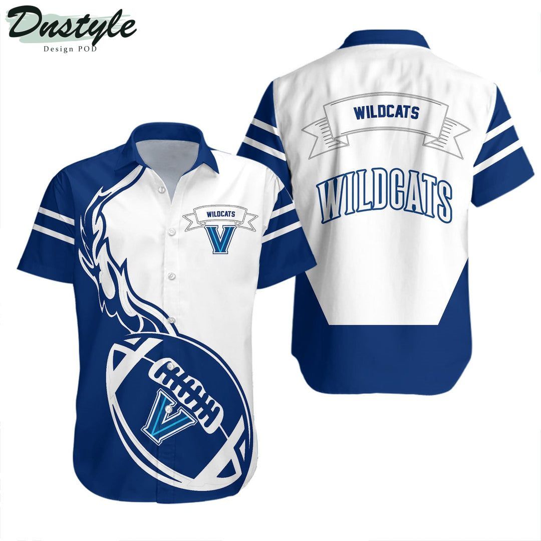 NCAA Villanova Wildcats Flame Ball Hawaiian Shirt