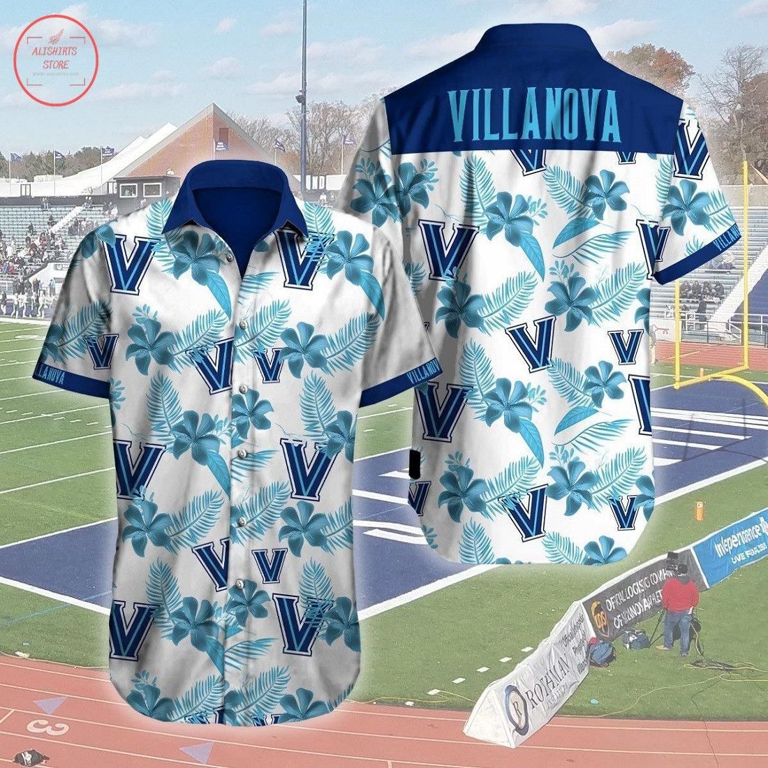 Ncaa Villanova Wildcats Logo Trendy Hawaiian Shirt Aloha Shirt