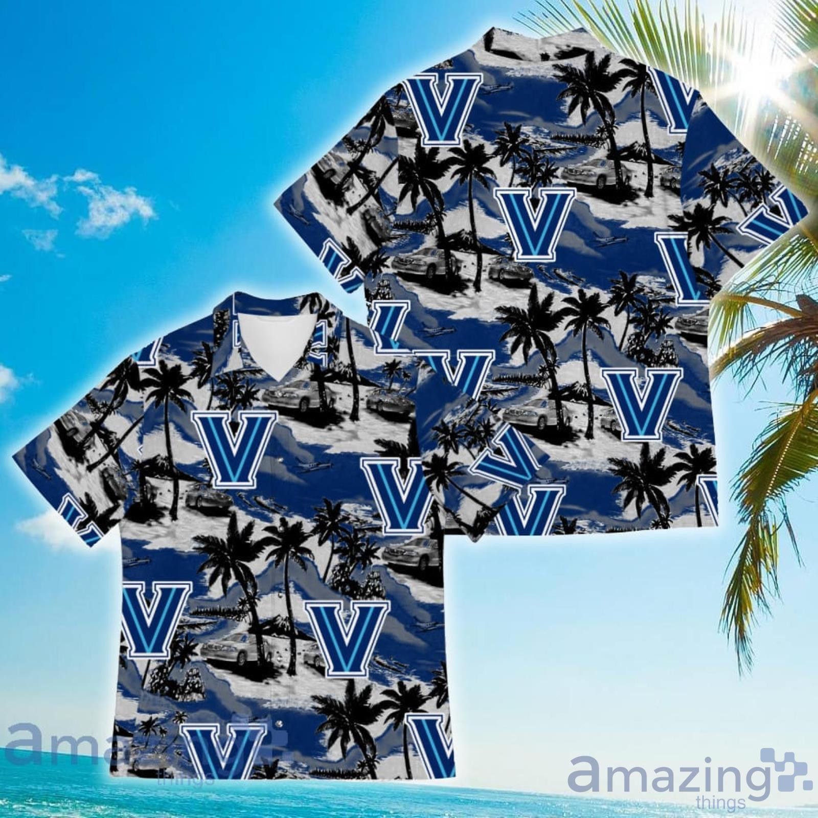 NCAA Villanova Wildcats Tropical Coconut Vintage Hawaiian Shirt