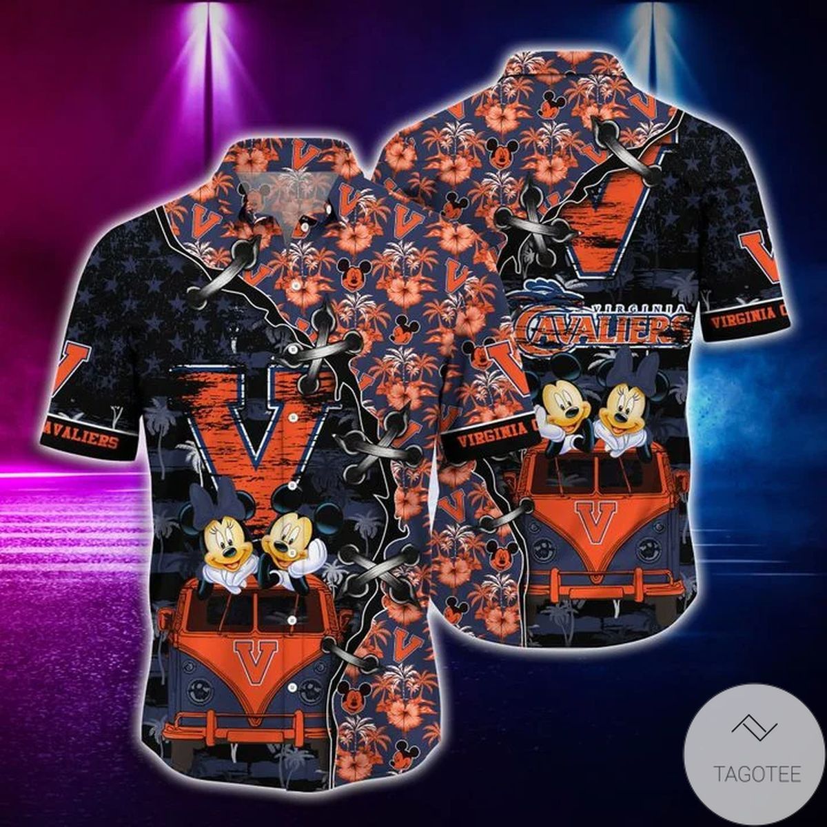 Ncaa Virginia Cavaliers Mickey Mouse Trendy Hawaiian Shirt Aloha Shirt