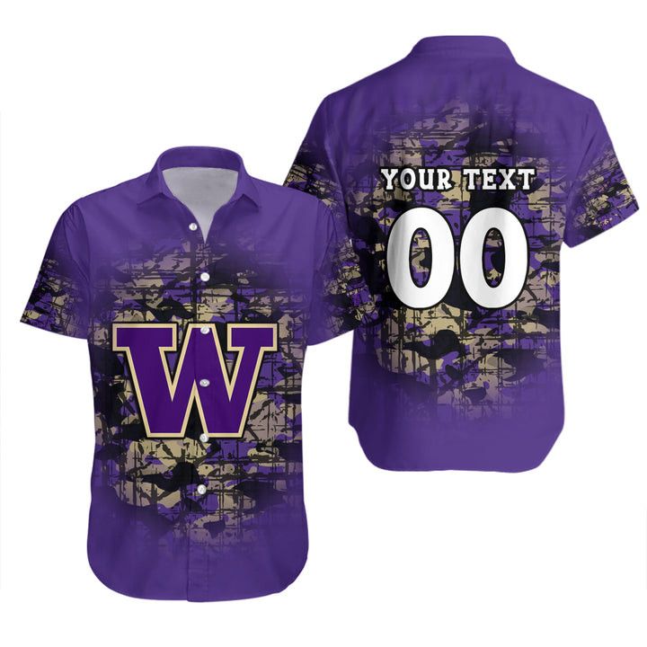 Ncaa Washington Huskies Custom Text Number Purple Gold Trendy Hawaiian Shirt V5 Aloha Shirt Ncaa Washington Huskies Custom Text Number Purple Gold Trendy Hawaiian Shirt V5 Aloha Shirt