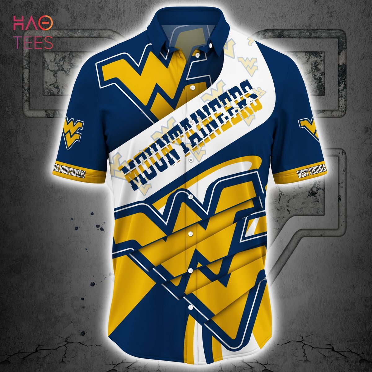 Ncaa West Virginia Mountaineers Blue God Trendy Hawaiian Shirt V3 Aloha Shirt