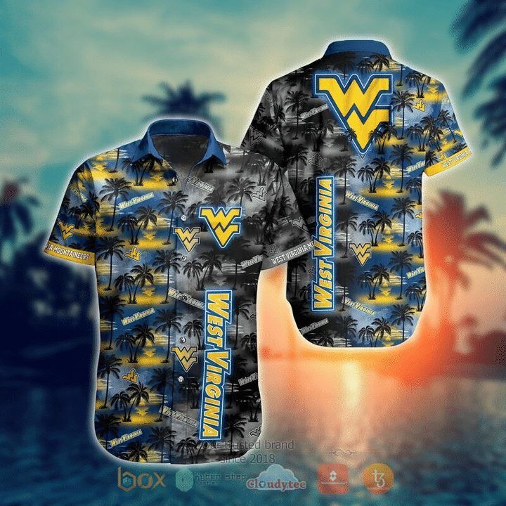 Ncaa West Virginia Mountaineers Coconut Trees Trendy Hawaiian Shirt Aloha Shirt