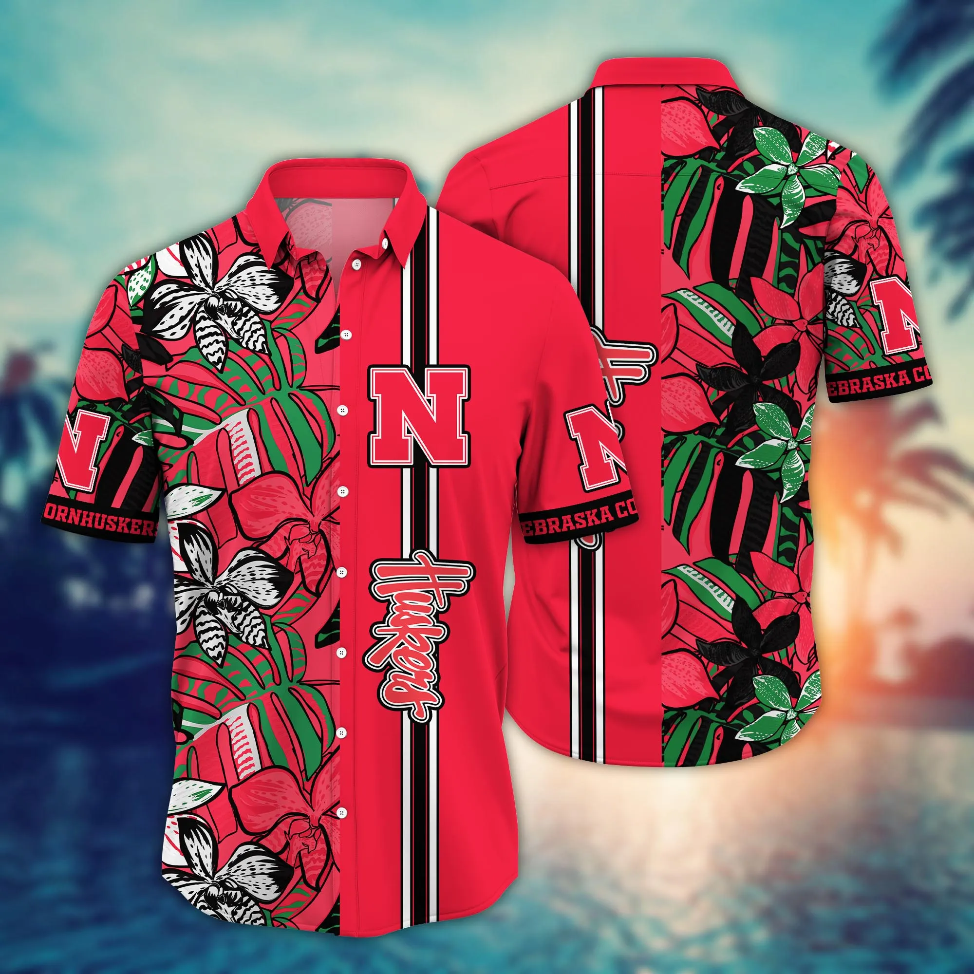 Nebraska Cornhuskers NCAA Hawaiian Shirt Beach Balls Aloha Shirt Nebraska Cornhuskers NCAA Hawaiian Shirt Beach Balls Aloha Shirt