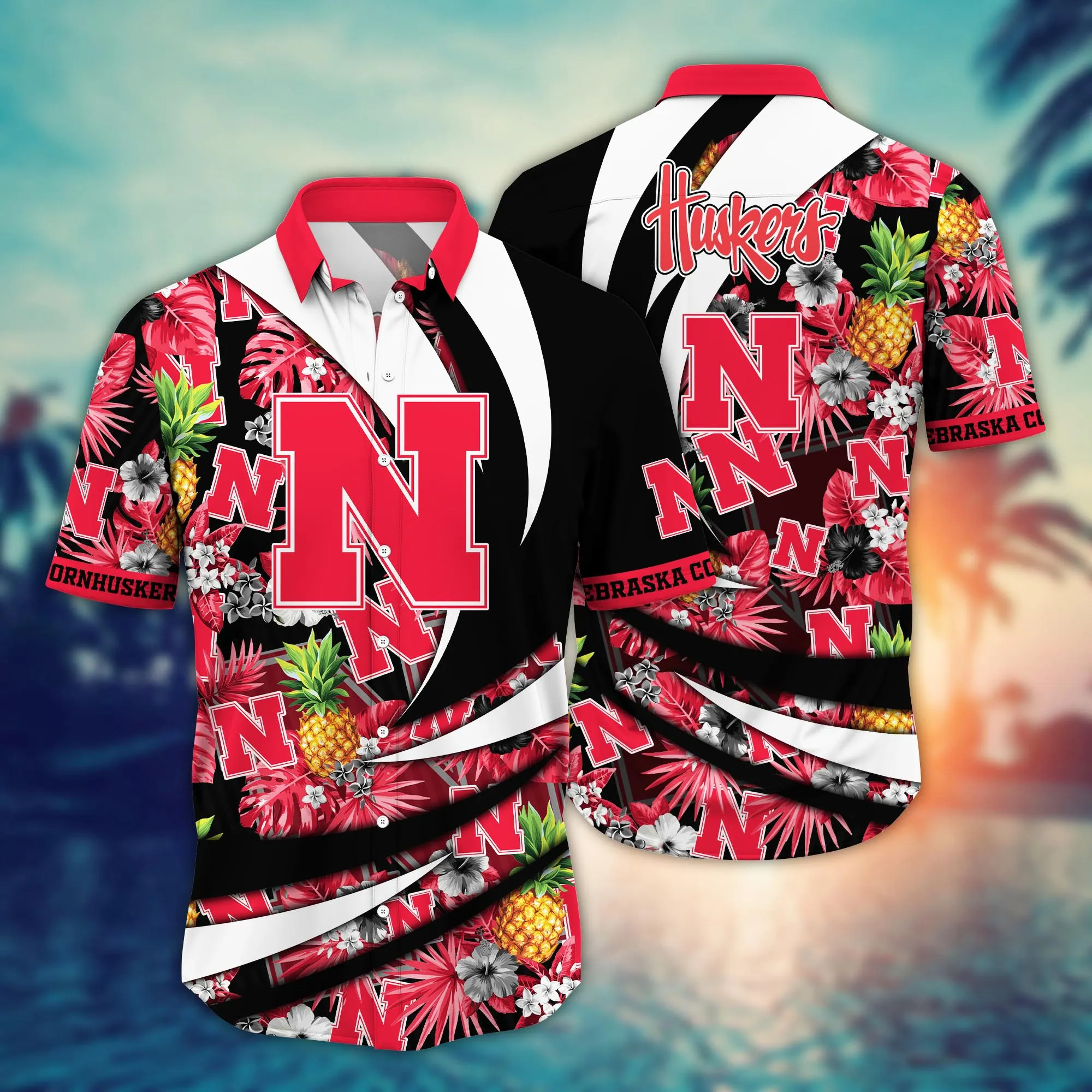 Nebraska Cornhuskers NCAA Hawaiian Shirt Getaways Aloha Shirt Nebraska Cornhuskers NCAA Hawaiian Shirt Getaways Aloha Shirt