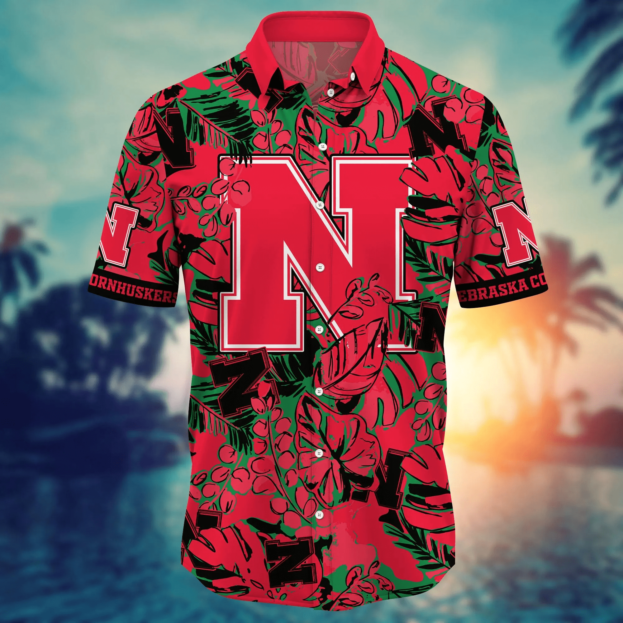 Nebraska Cornhuskers NCAA Hawaiian Shirt June Aloha Shirt