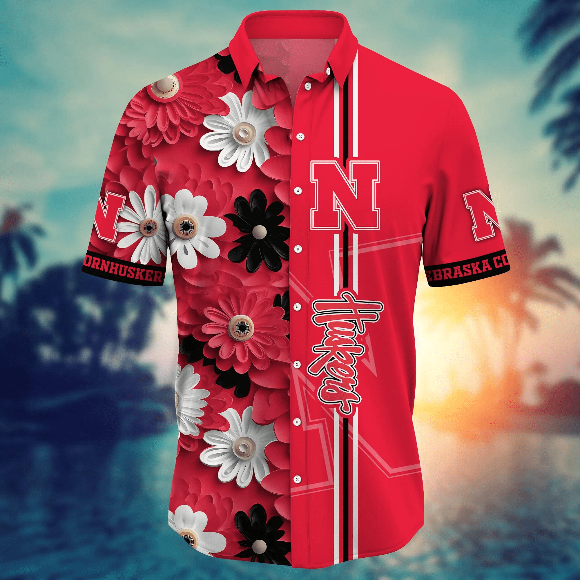 Nebraska Cornhuskers NCAA Hawaiian Shirt Sultry Aloha Shirt