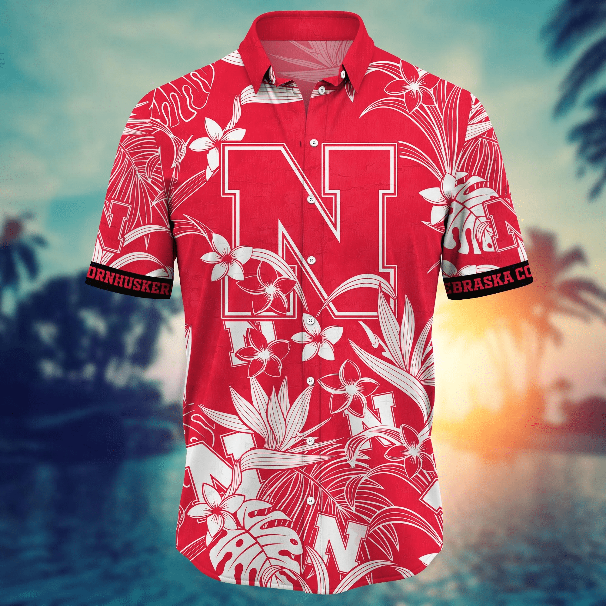 Nebraska Cornhuskers NCAA Hawaiian Shirt Swimsuitstime Aloha Shirt