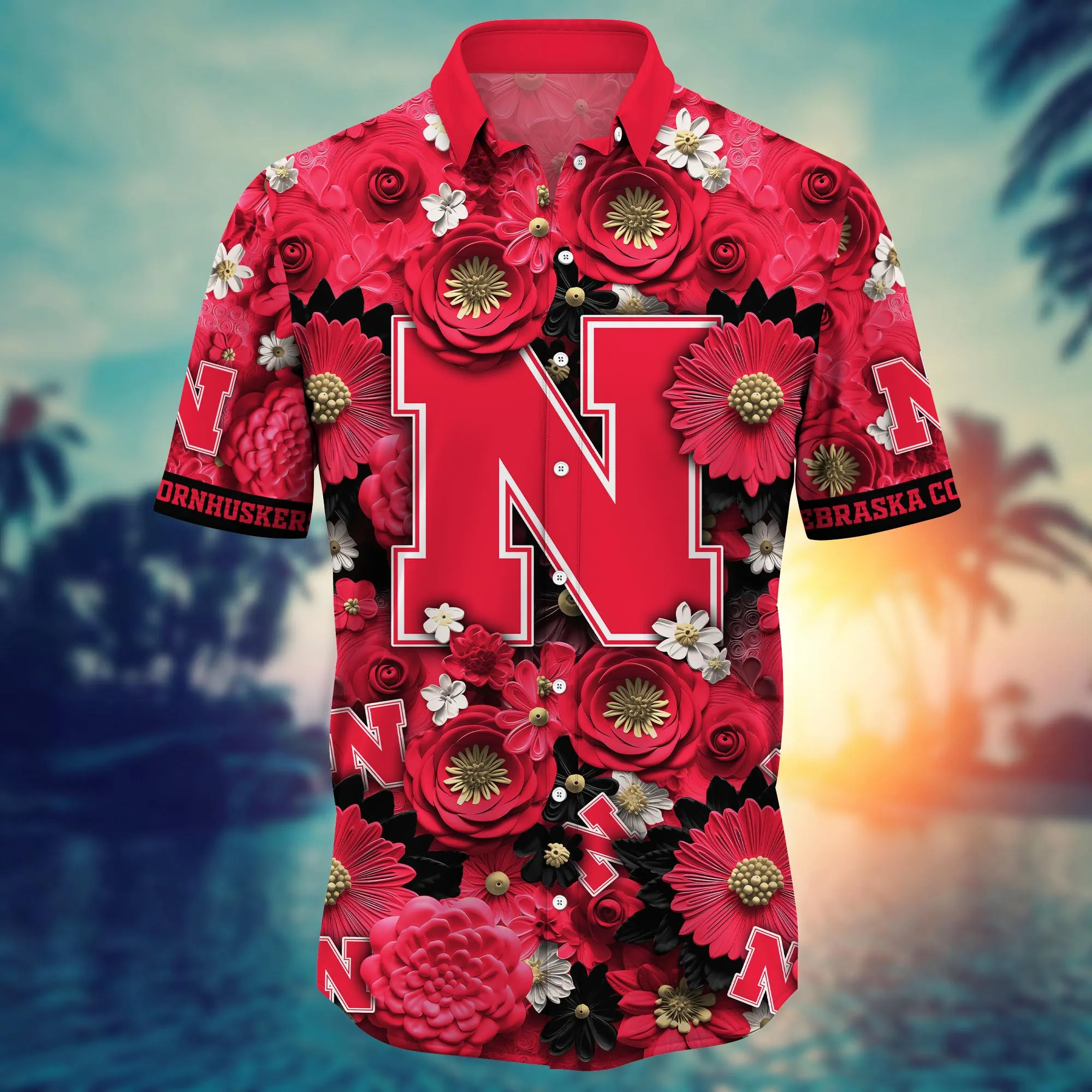 Nebraska Cornhuskers NCAA Hawaiian Shirt Trending For This Summer Customize Shirt Any Team