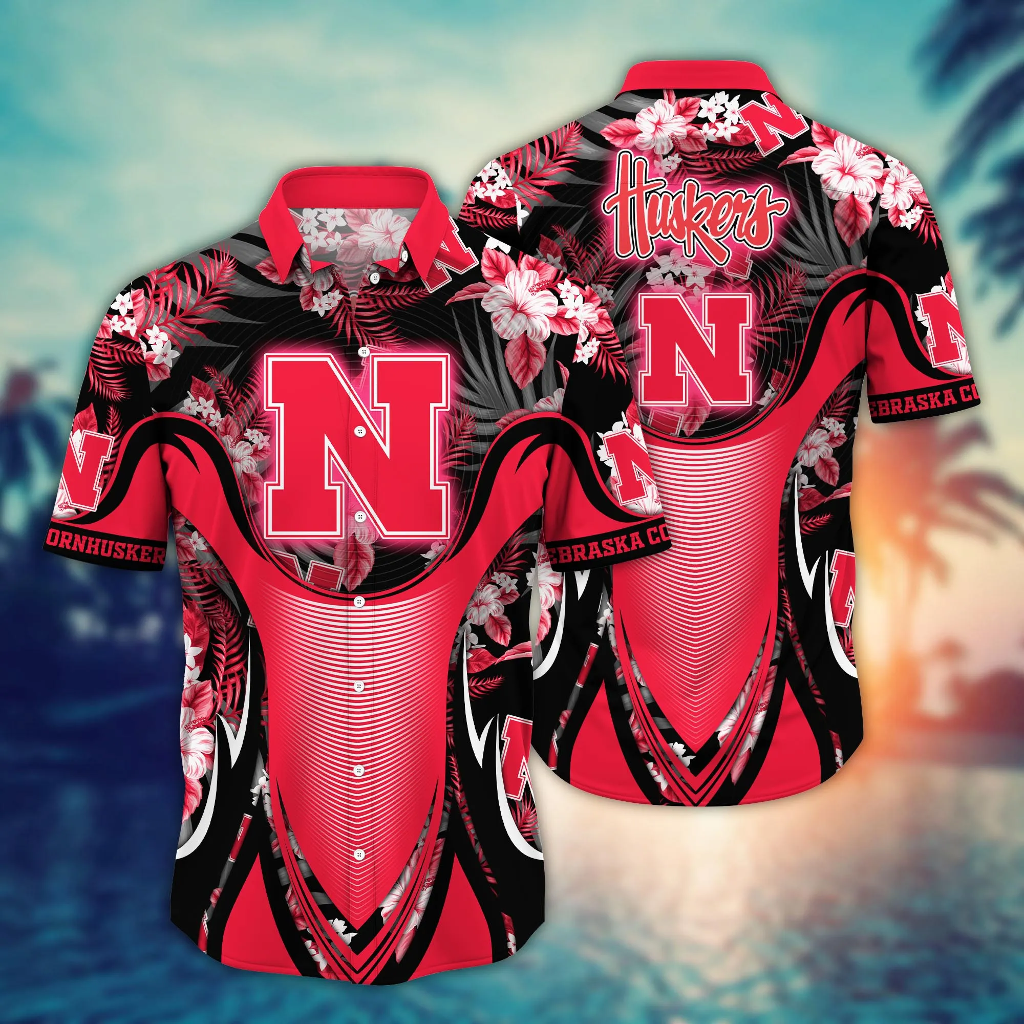 Nebraska Cornhuskers NCAA Hawaiian Shirt Watermelons Aloha Shirt Nebraska Cornhuskers NCAA Hawaiian Shirt Watermelons Aloha Shirt