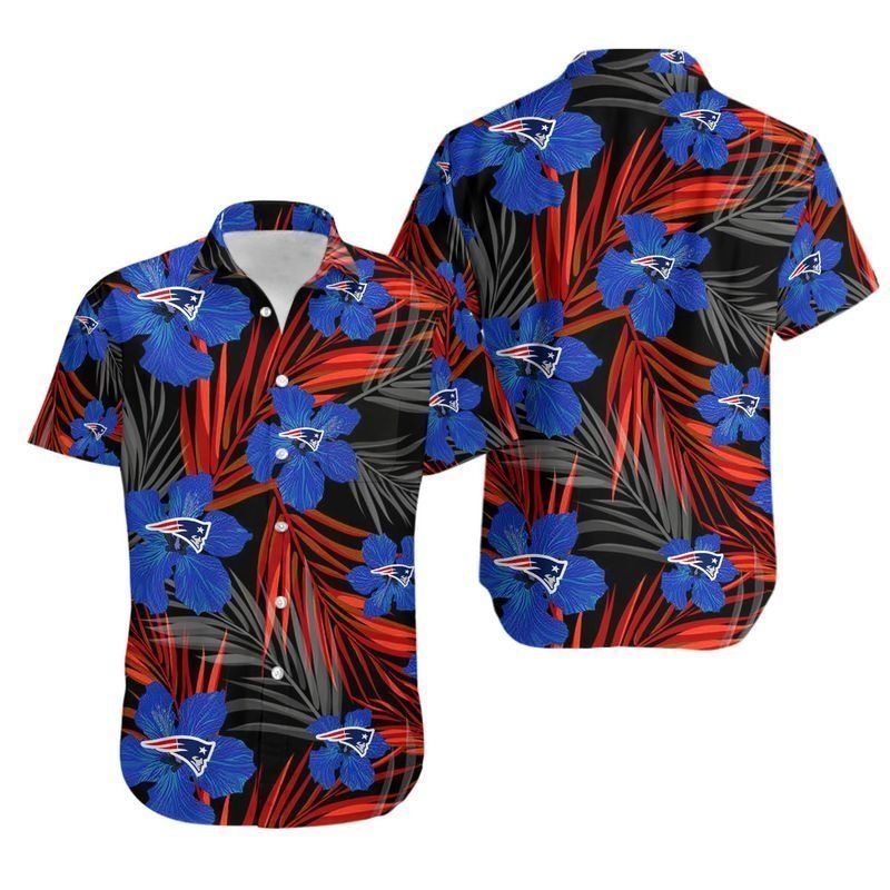 New England Patriots 2 Flower Hawaiian Shirt and Shorts: Summer Collection