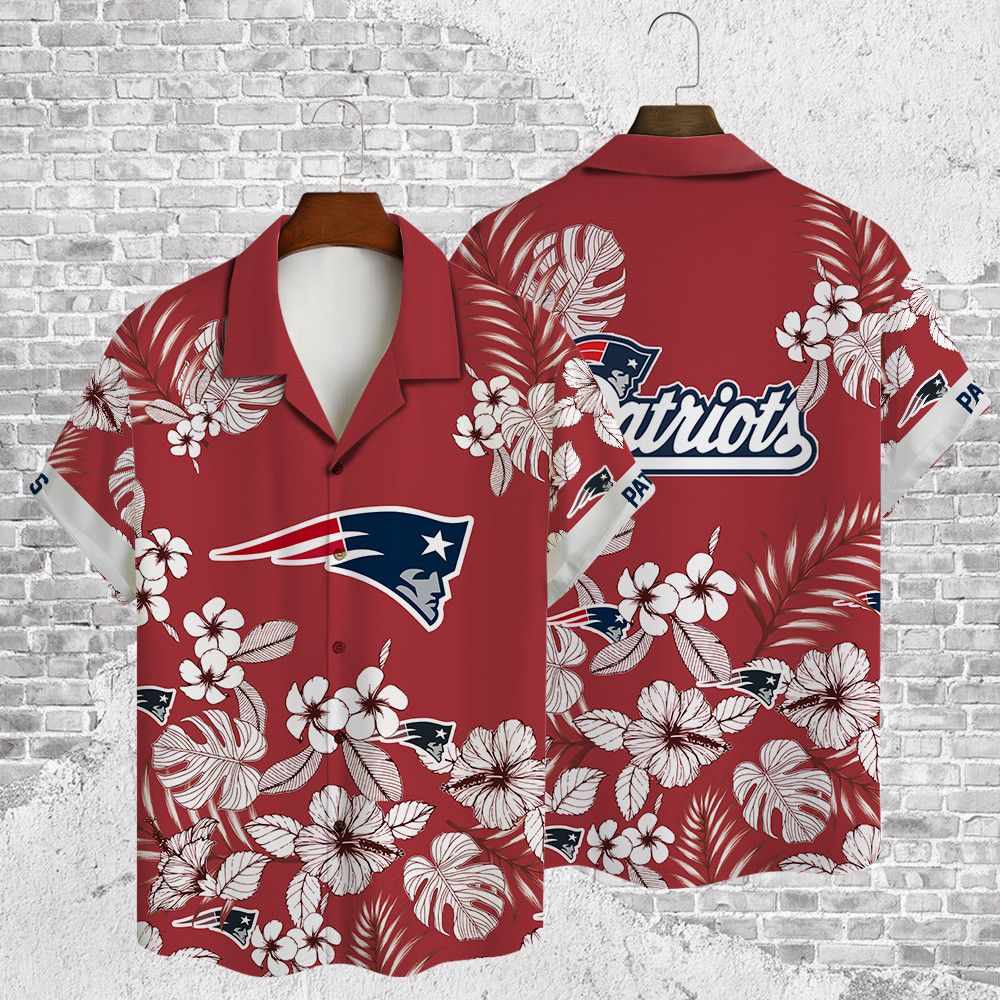 New England Patriots Featured on Hawaiian Shirt