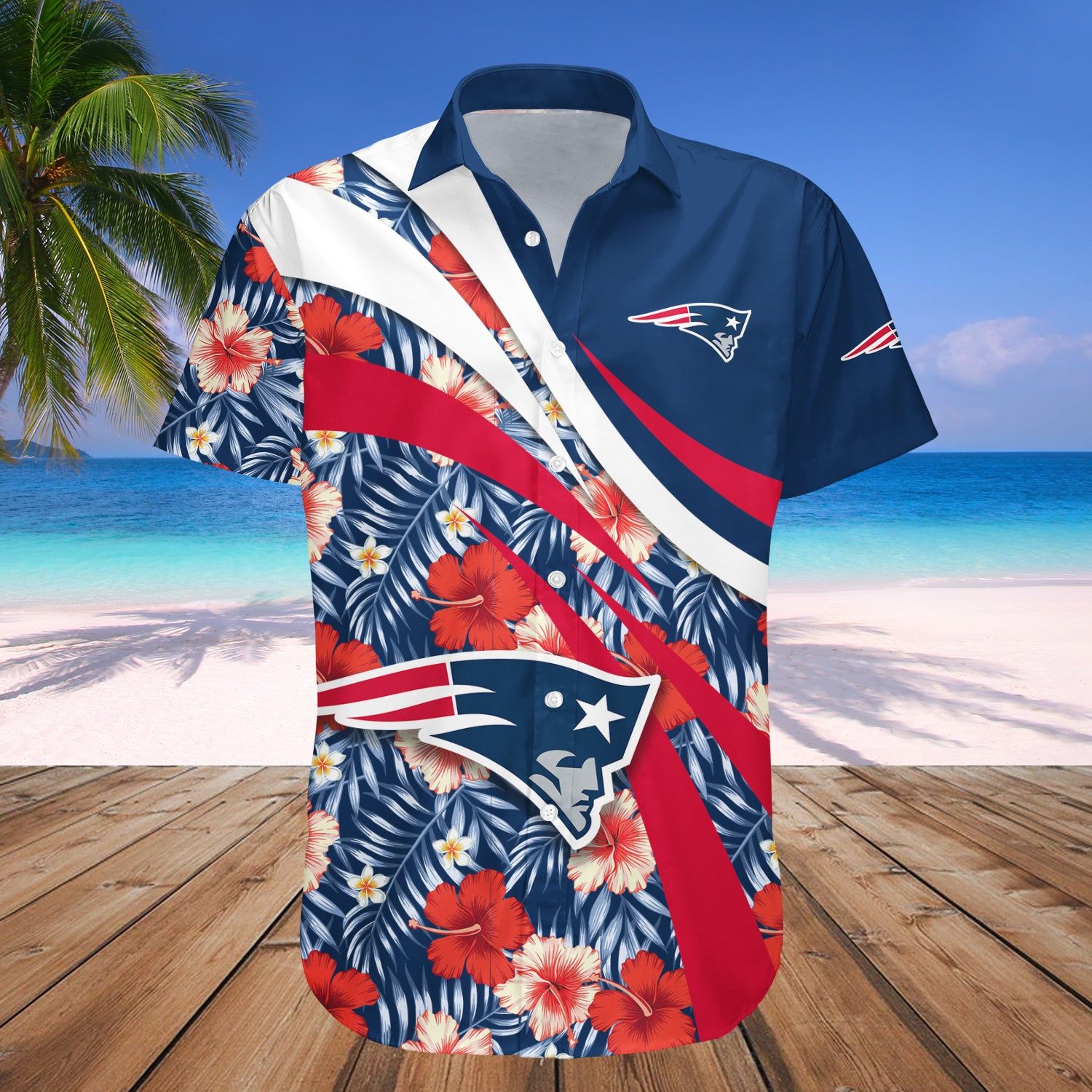 New England Patriots Hawaii Shirt Hibiscus Sport Style – NFL