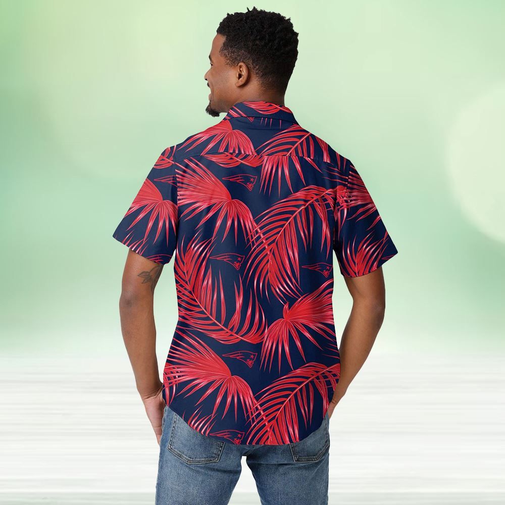 New England Patriots Hawaiian Button Up Shirt