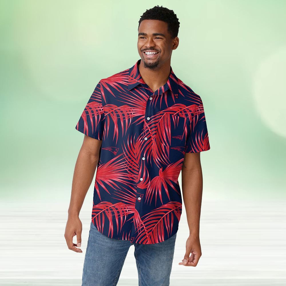 New England Patriots Hawaiian Button Up Shirt