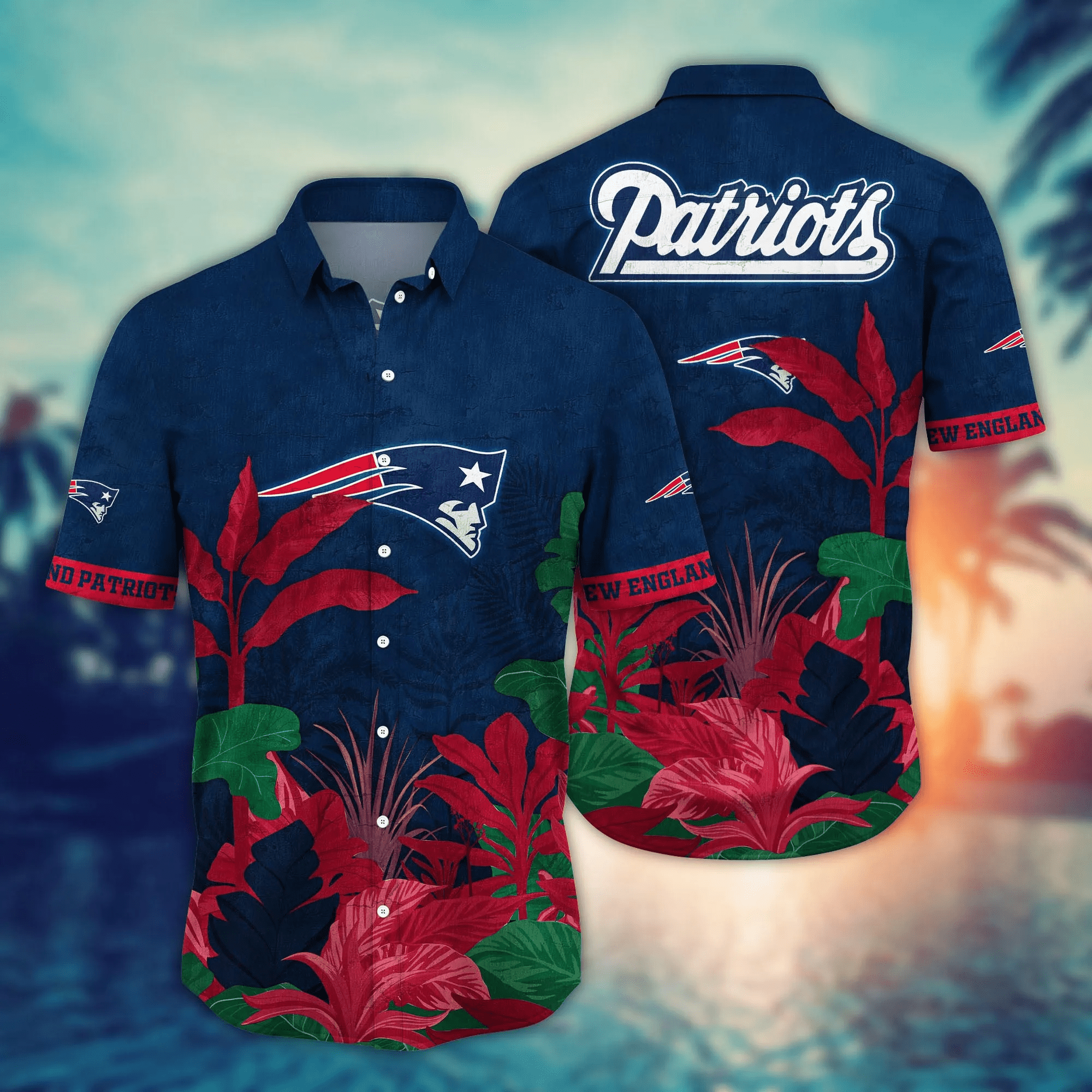 New England Patriots NFL Hawaiian Shirt Hiking Aloha Shirt New England Patriots NFL Hawaiian Shirt Hiking Aloha Shirt