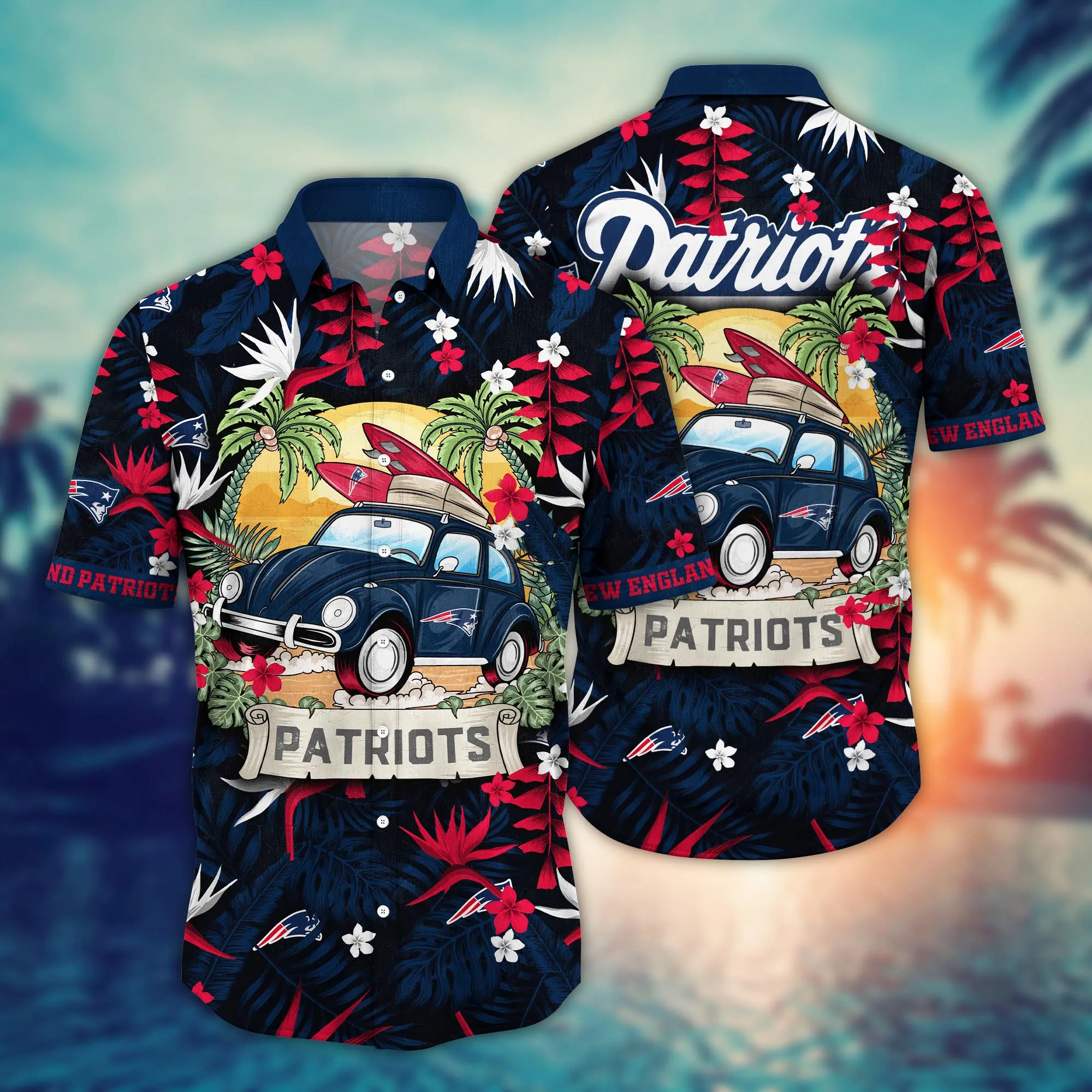 New England Patriots NFL Hawaiian Shirt Lush Greenerytime Footy Shirts New England Patriots NFL Hawaiian Shirt Lush Greenerytime Footy Shirts
