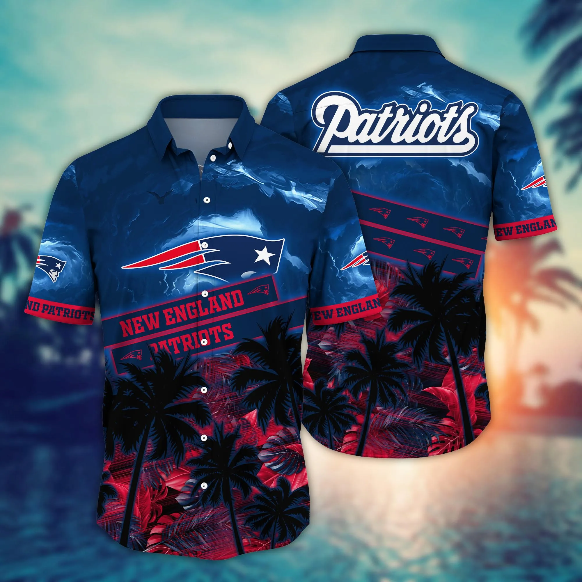 New England Patriots NFL Hawaiian Shirt Lush Greenerytime Group Stage Match Shirts New England Patriots NFL Hawaiian Shirt Lush Greenerytime Group Stage Match Shirts