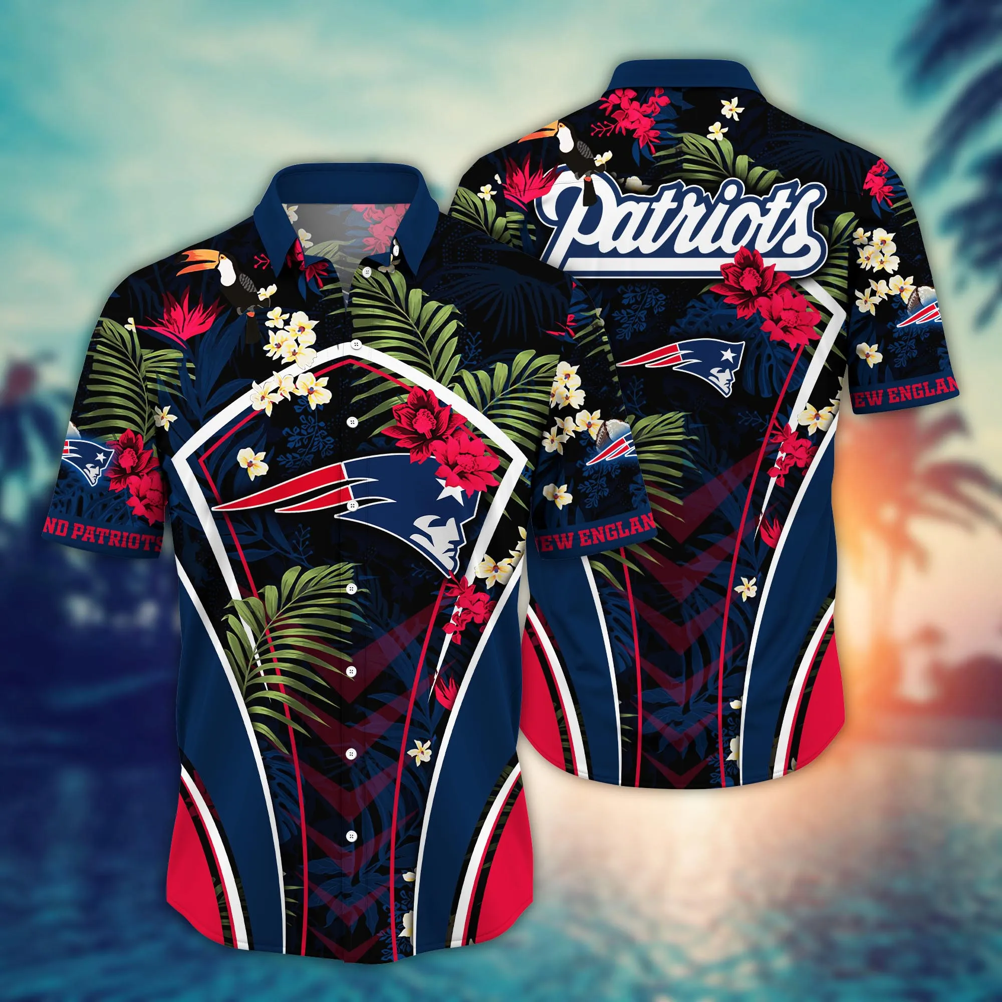 New England Patriots NFL Hawaiian Shirt Starry Nights Aloha Shirt New England Patriots NFL Hawaiian Shirt Starry Nights Aloha Shirt