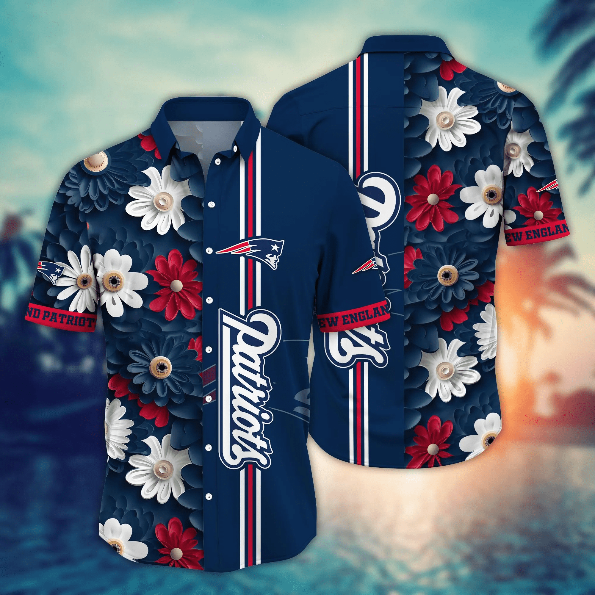 New England Patriots NFL Hawaiian Shirt Travel Aloha Shirt New England Patriots NFL Hawaiian Shirt Travel Aloha Shirt