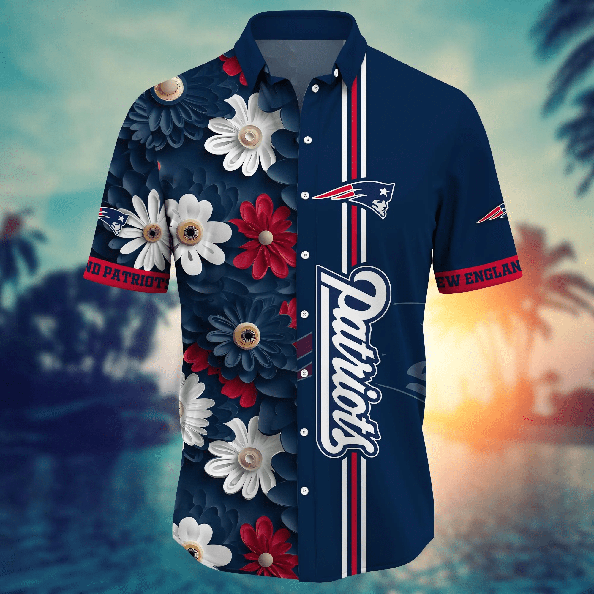 New England Patriots NFL Hawaiian Shirt Travel Aloha Shirt