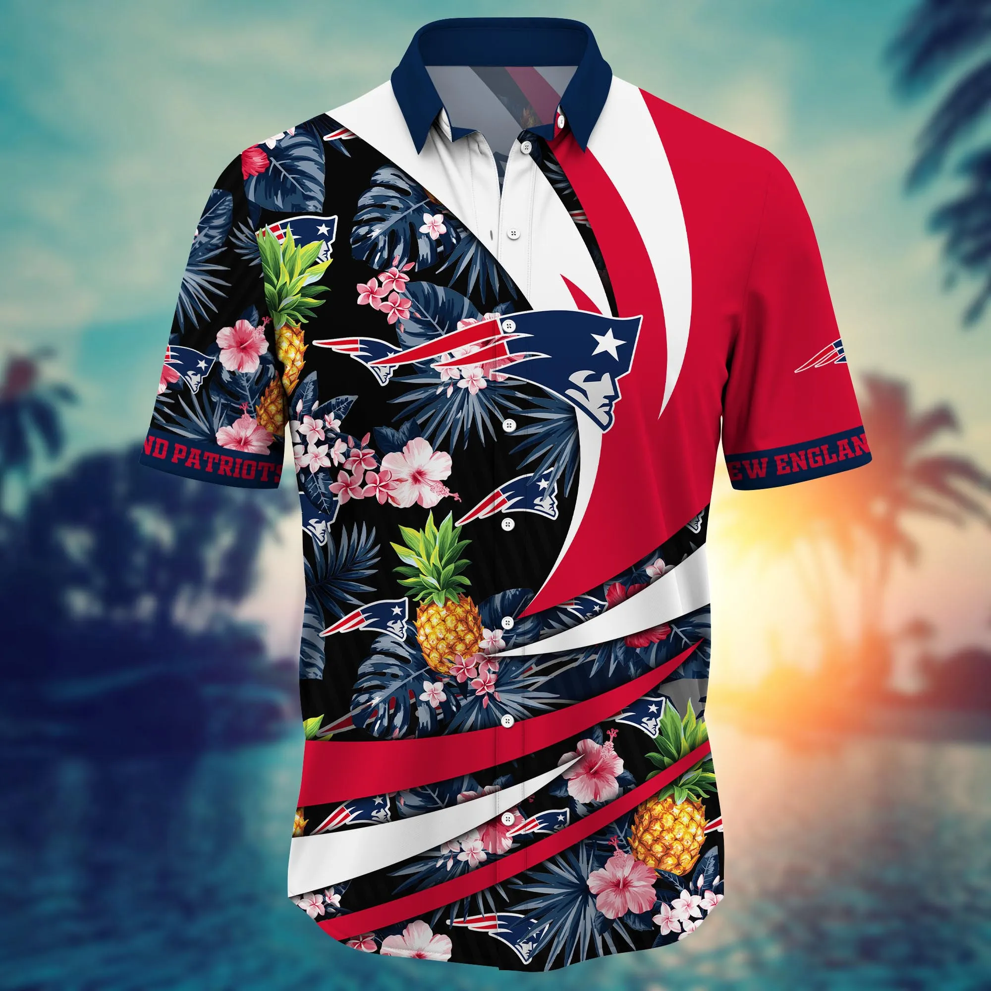 New England Patriots NFL Hawaiian Shirt Water Sports Aloha Shirt