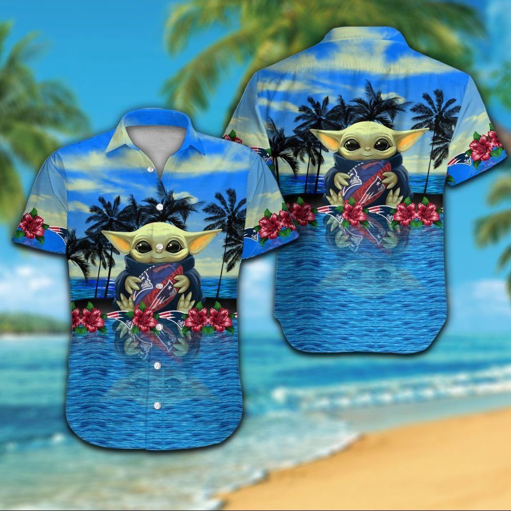 New England Patriots Short Sleeve Button Up Tropical Hawaiian Shirt VER08
