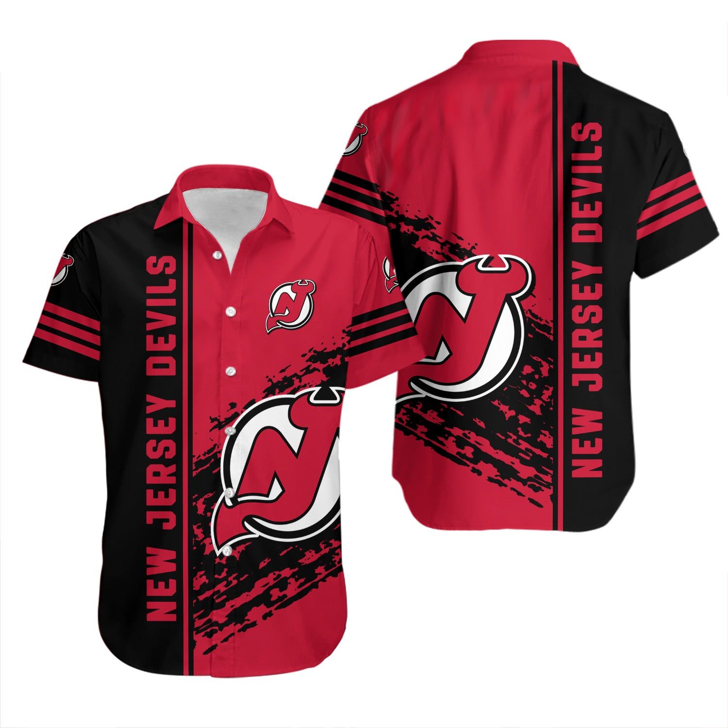 New Jersey Devils Hawaiian Shirt Quarter Style – NHL