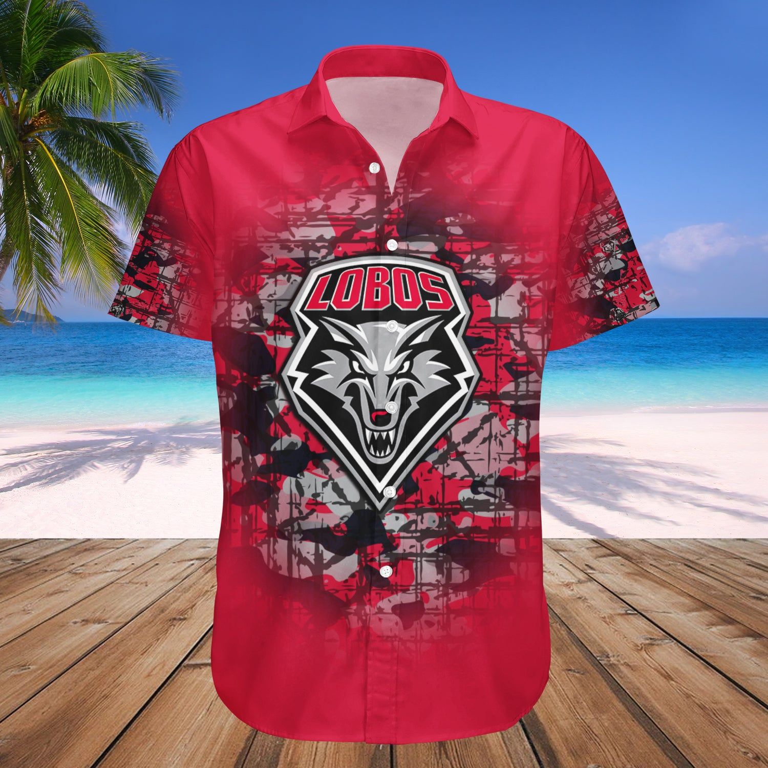 New Mexico Lobos Hawaii Shirt Camouflage Vintage – NCAA