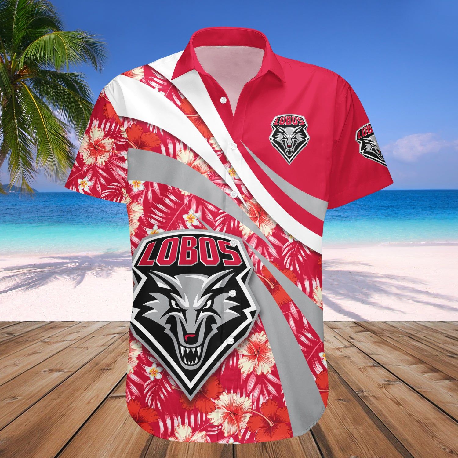 New Mexico Lobos Hawaii Shirt Hibiscus Sport Style – NCAA