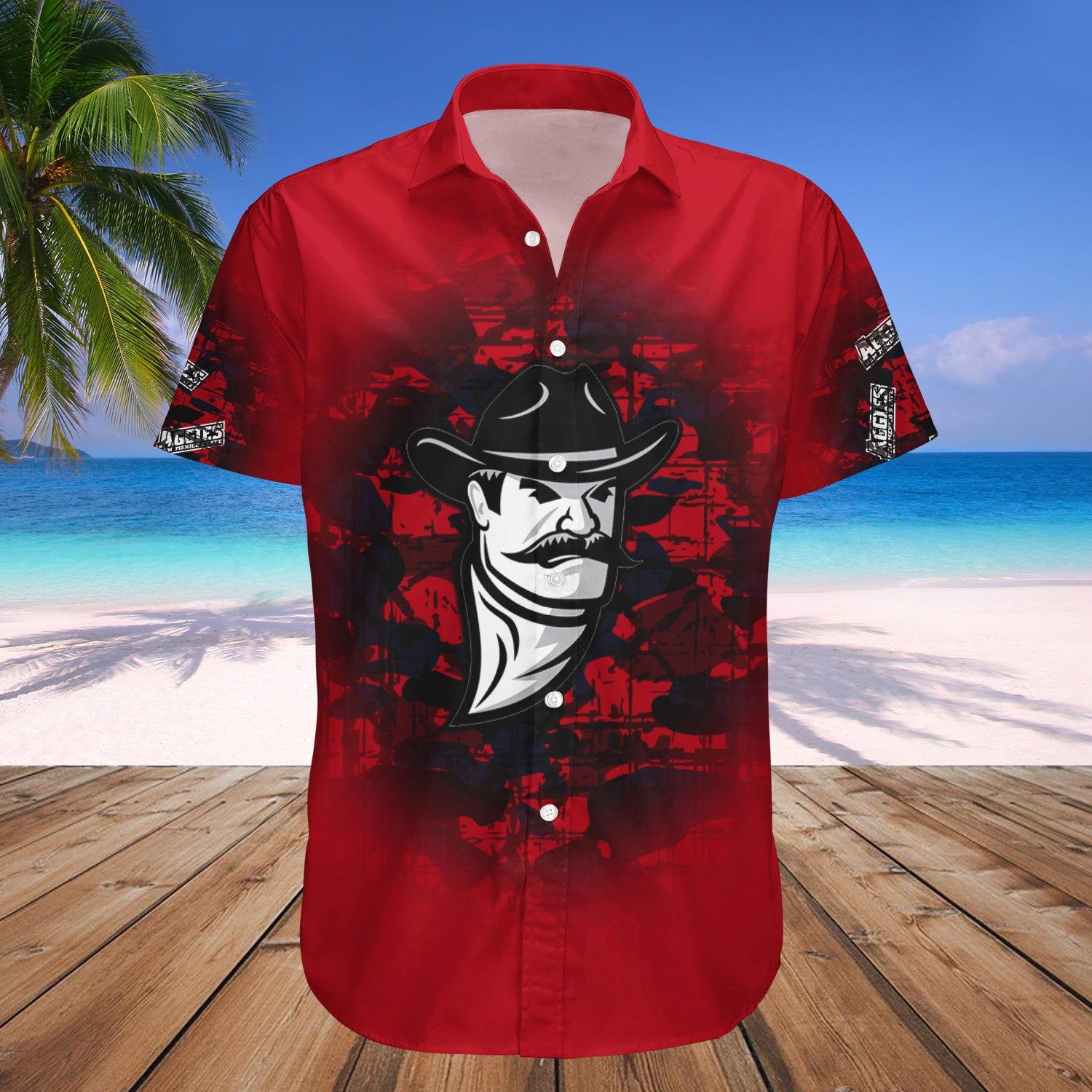 New Mexico State Aggies Hawaii Shirt Camouflage Vintage – NCAA