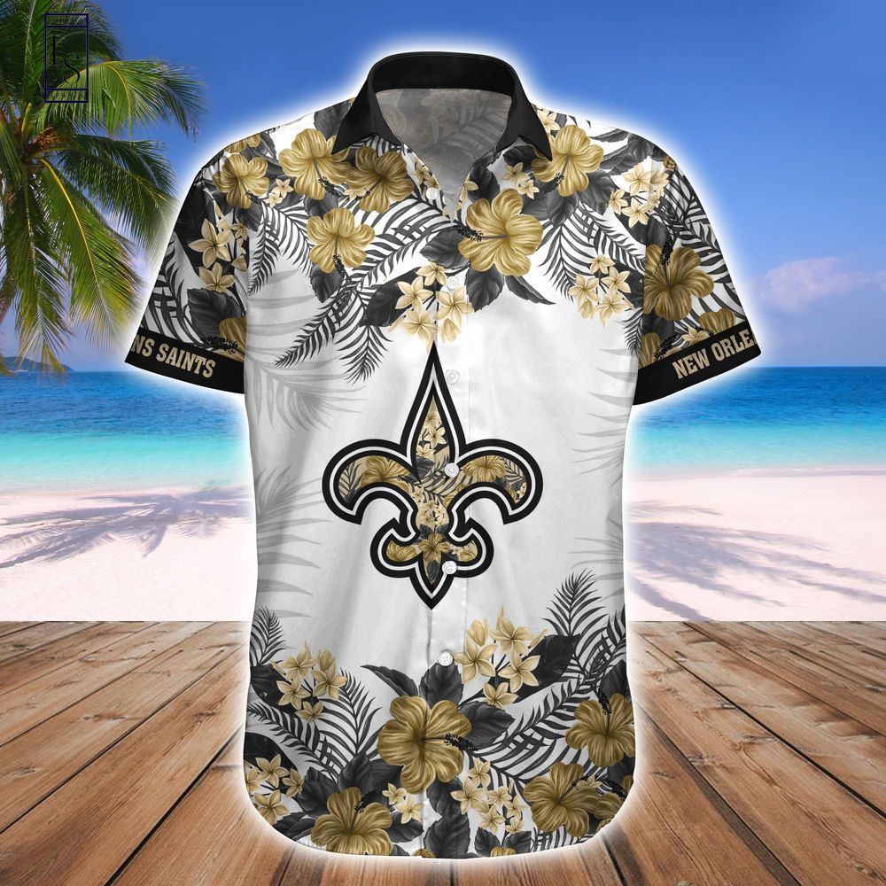 New Orleans Saints Hawaiian Shirt Short Combo Tropical Style