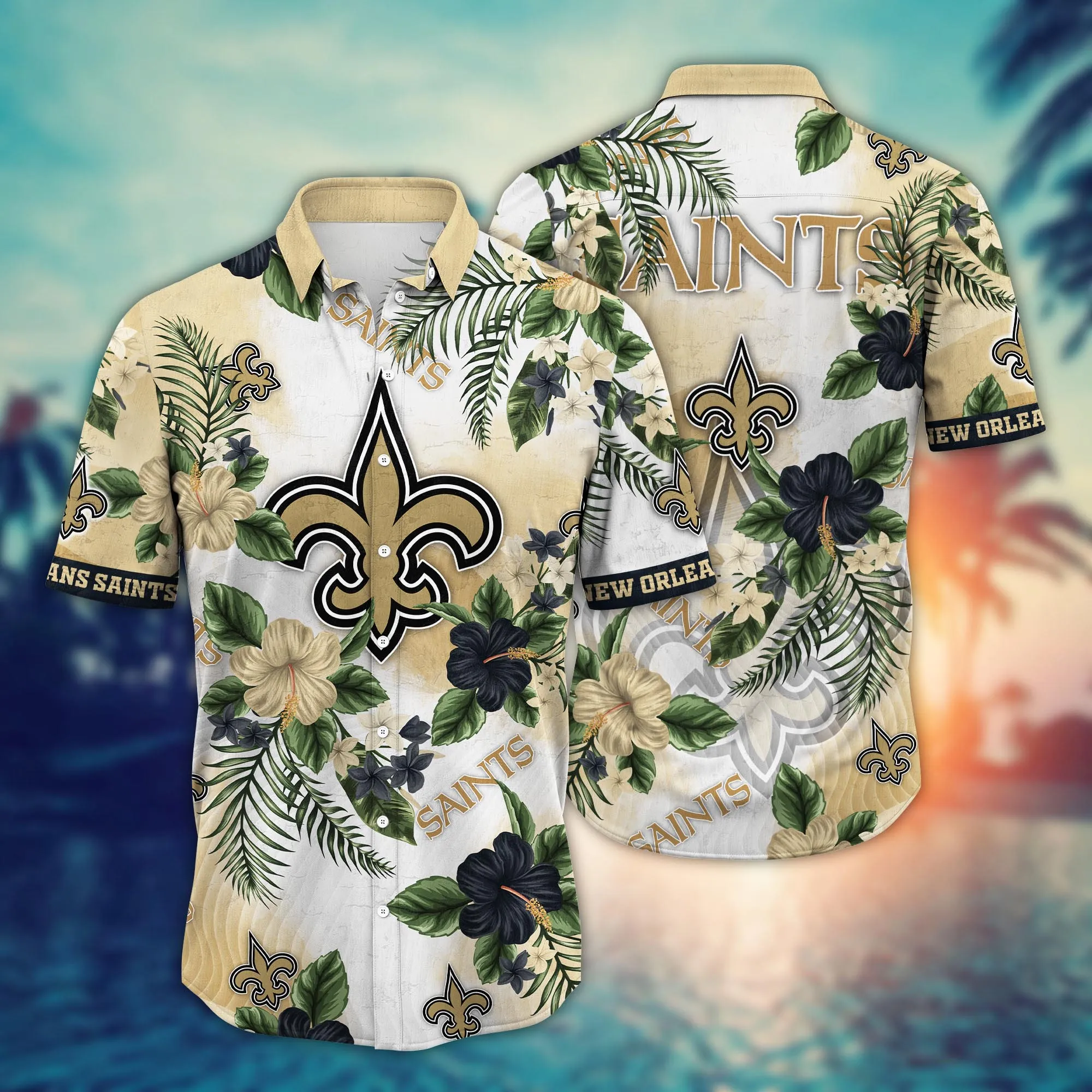 New Orleans Saints NFL Hawaiian Shirt Popsiclestime Aloha Shirt New Orleans Saints NFL Hawaiian Shirt Popsiclestime Aloha Shirt
