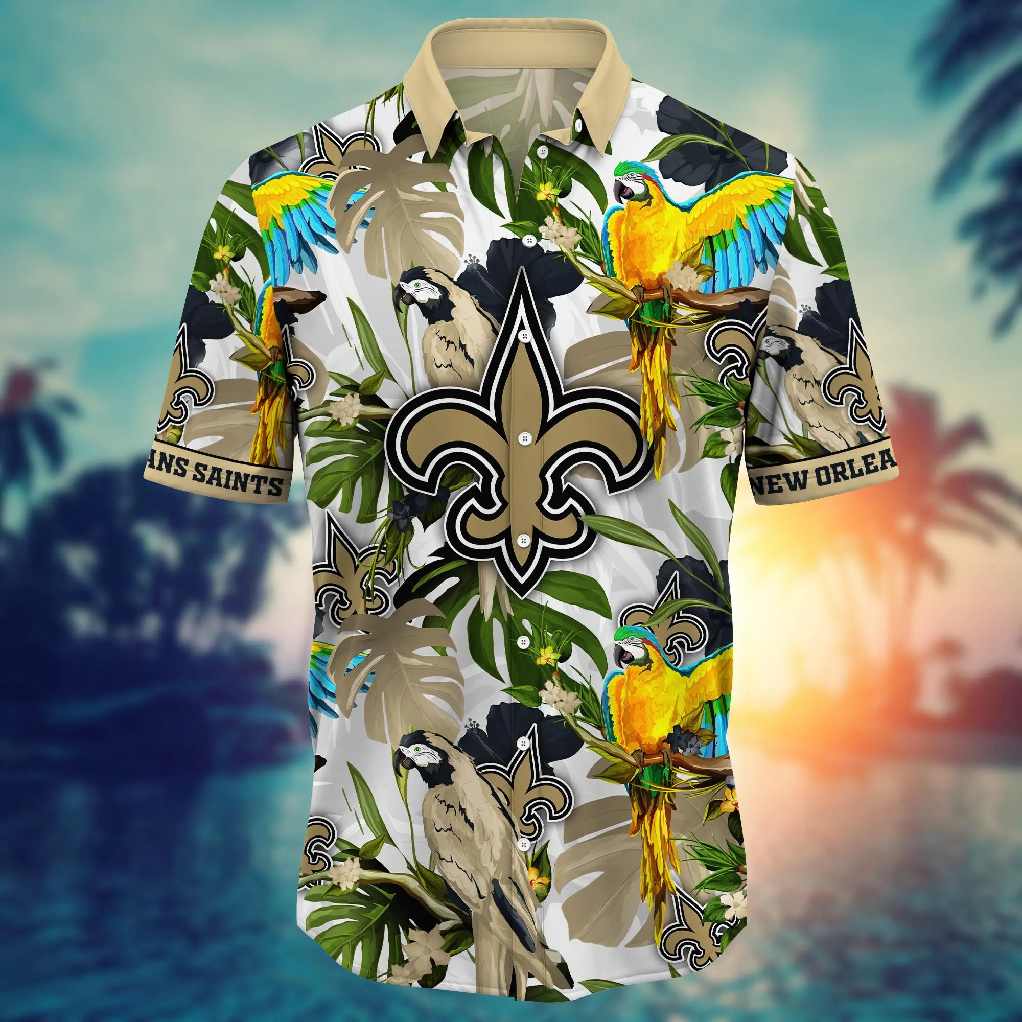 New Orleans Saints NFL Hawaiian Shirt Sandcastlestime Aloha Shirt