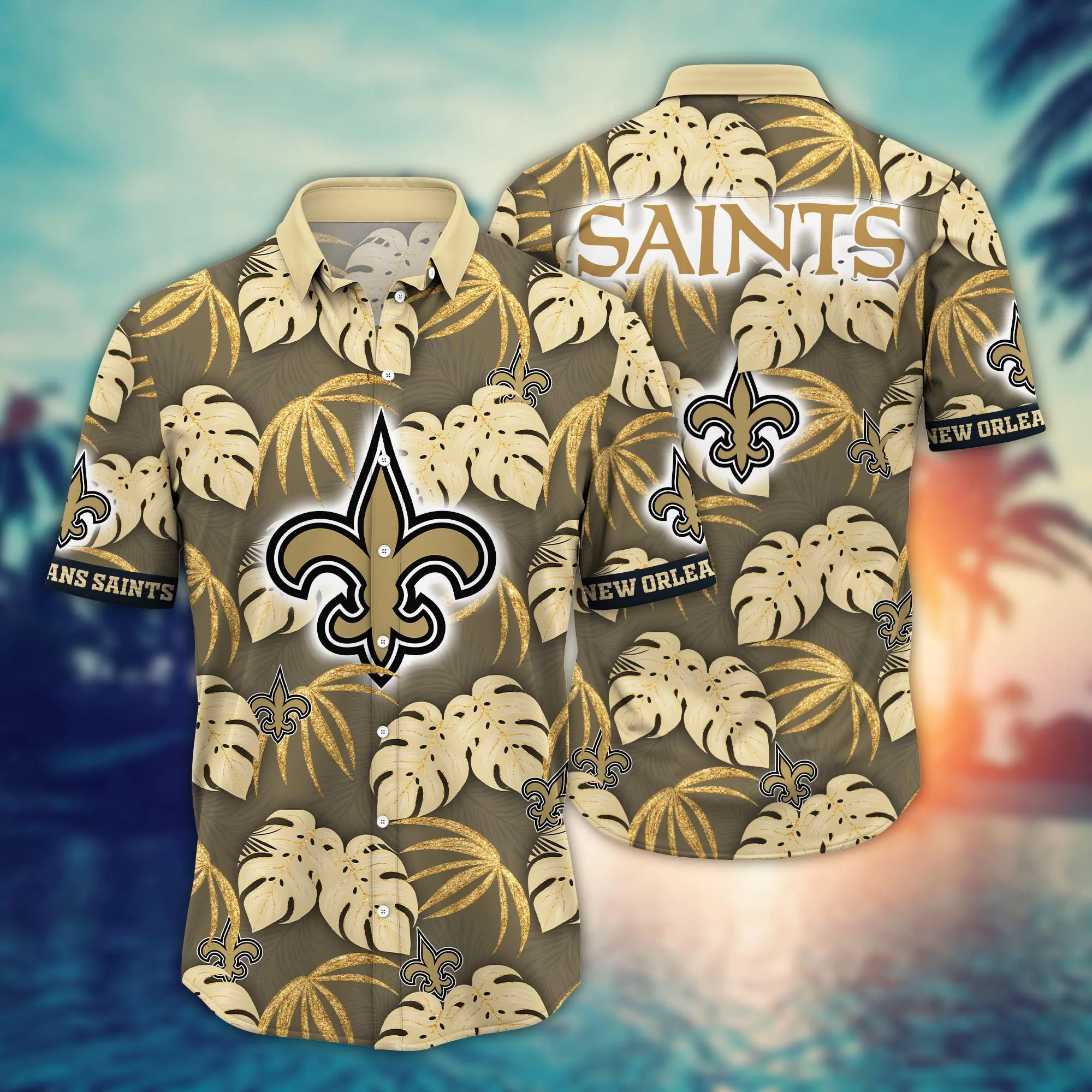 New Orleans Saints NFL Hawaiian Shirt Summer Fruits Aloha Shirt New Orleans Saints NFL Hawaiian Shirt Summer Fruits Aloha Shirt