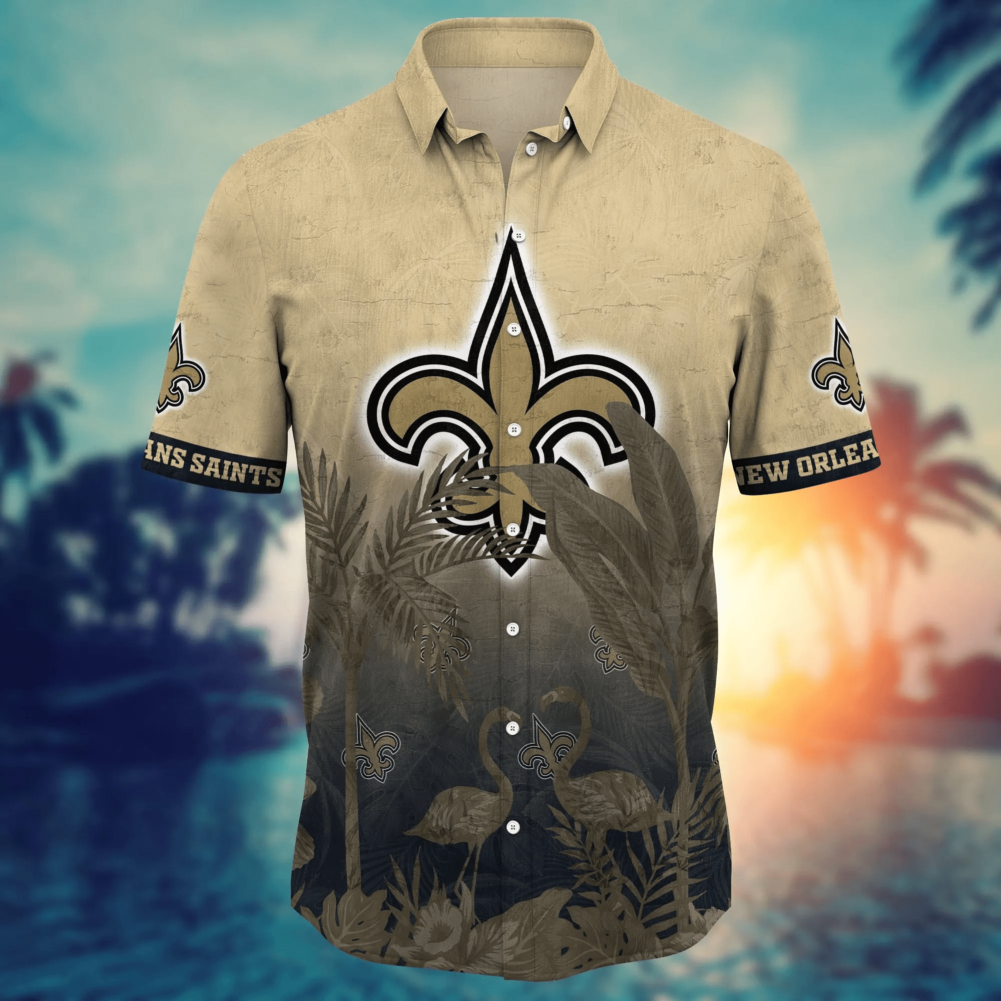 New Orleans Saints NFL Hawaiian Shirt Vacation Timetime Aloha Shirt