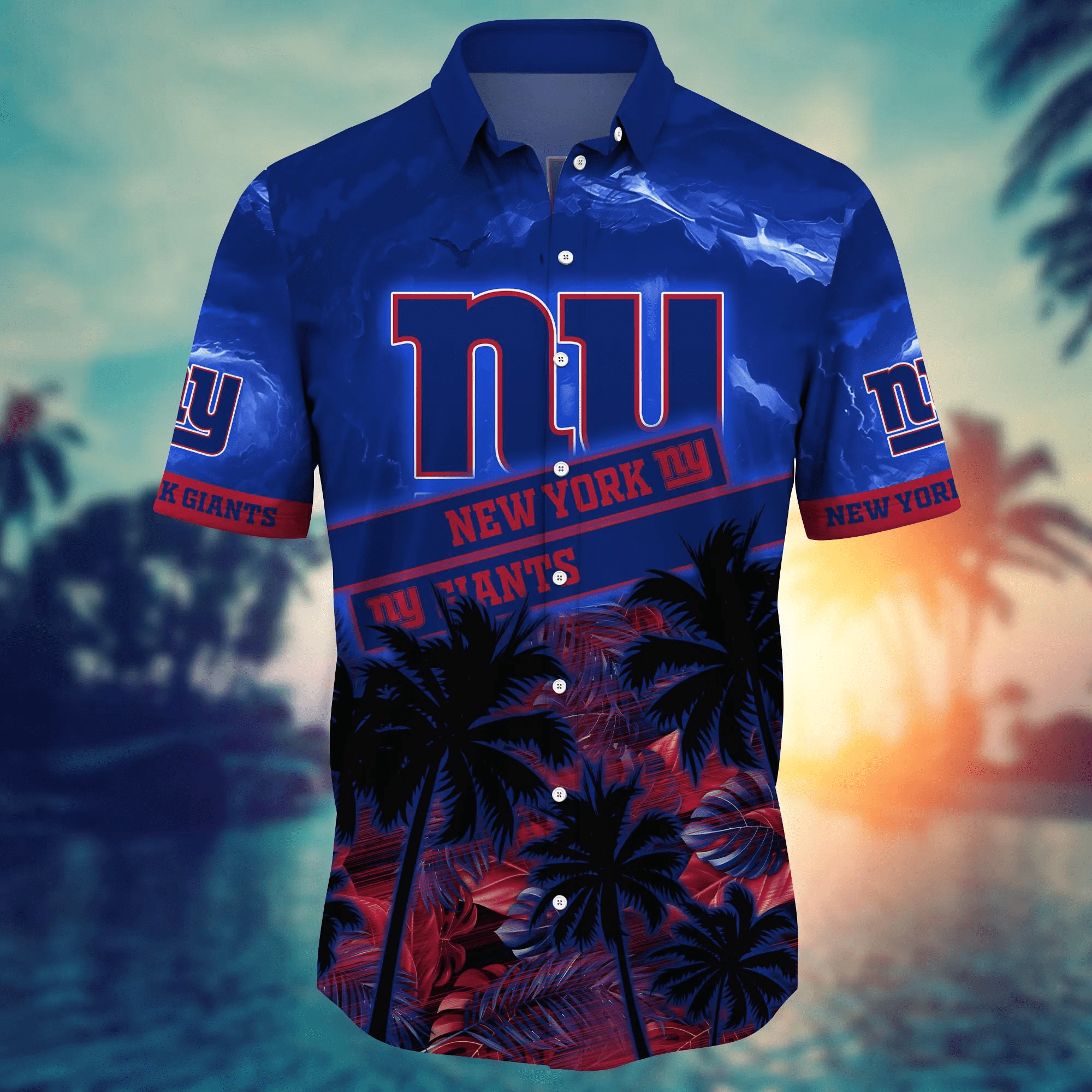 New York Giants NFL Hawaiian Shirt Hot Seasontime Aloha Shirt