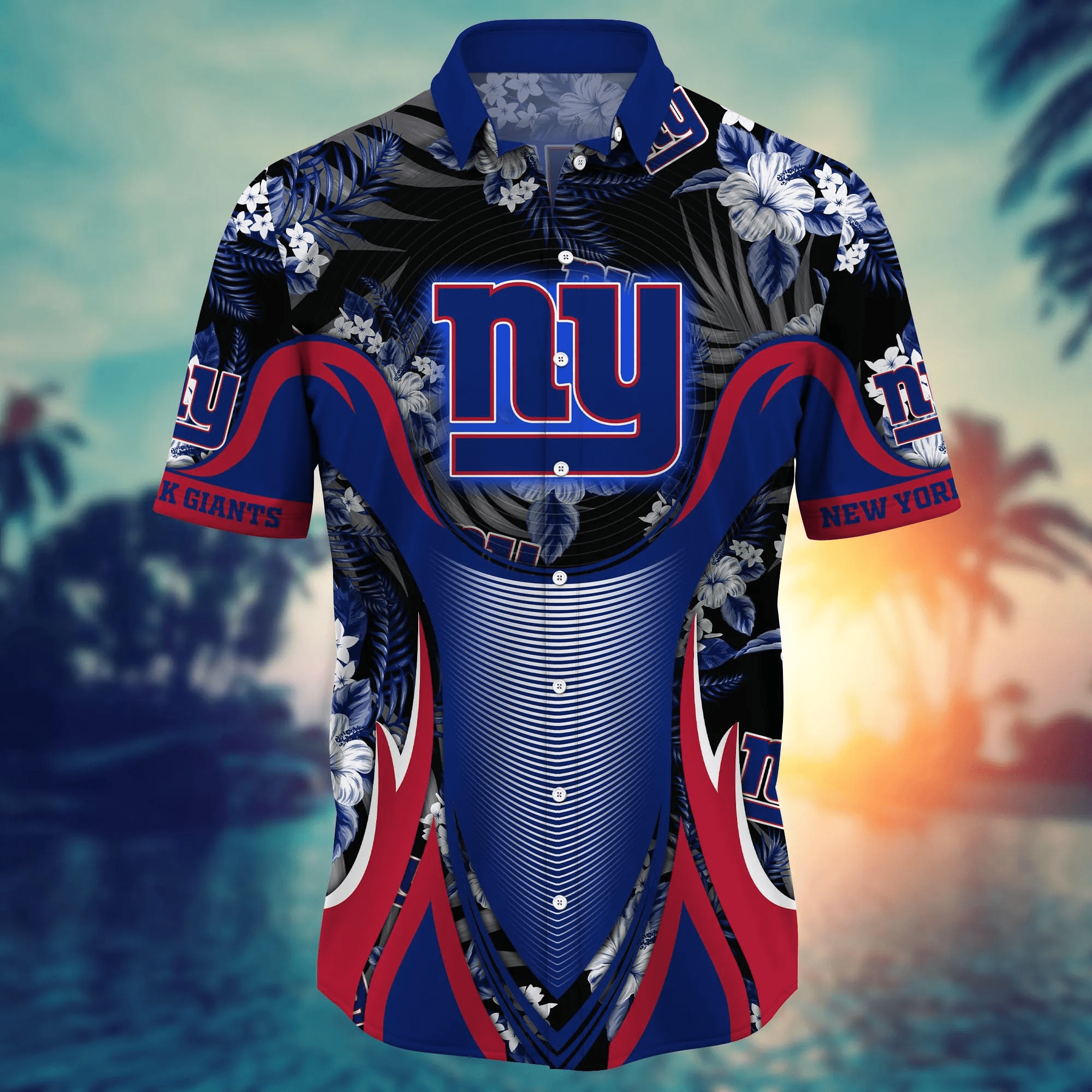 New York Giants NFL Hawaiian Shirt Sprinklers Aloha Shirt