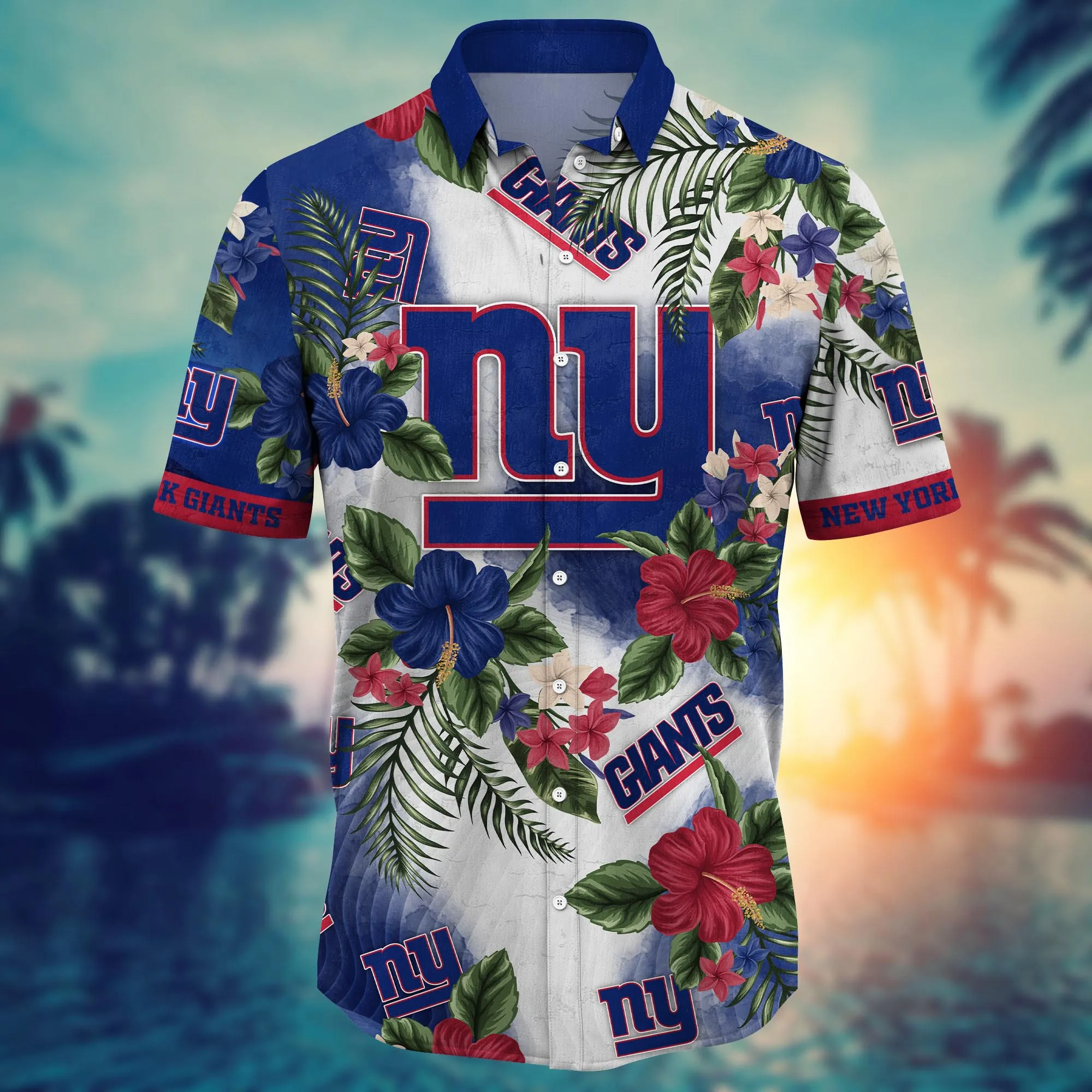 New York Giants NFL Hawaiian Shirt Vacation Spotstime Aloha Shirt