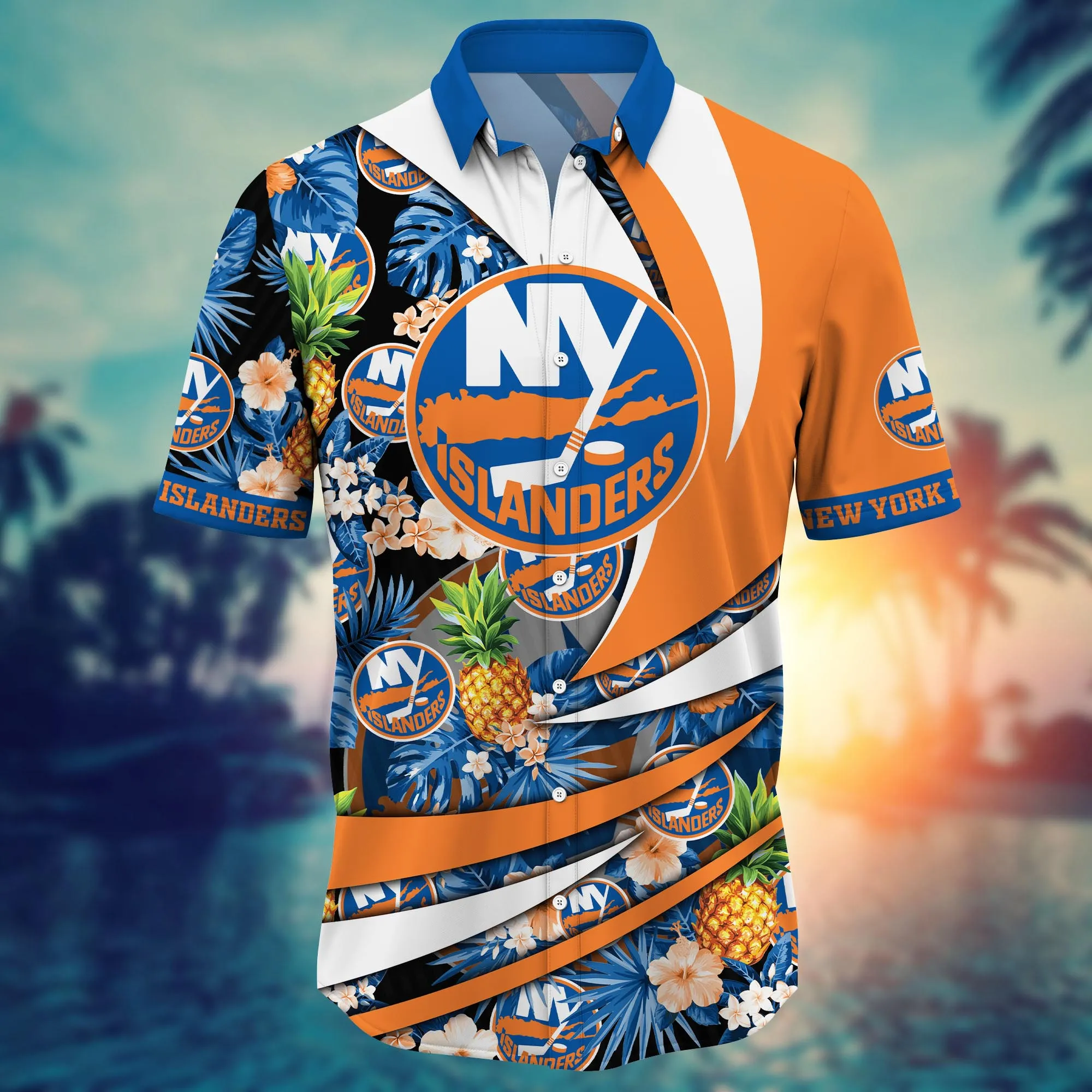 New York Islanders NHL Hawaiian Shirt Warm Days Aloha Shirt