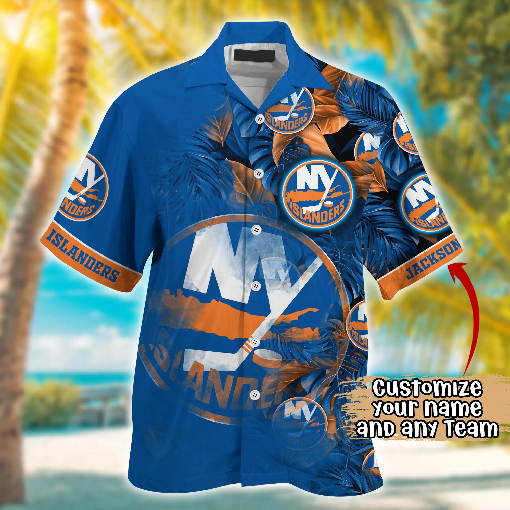 New York Islanders NHL Summer Hawaii Shirt And Tshirt Custom Aloha Shirt