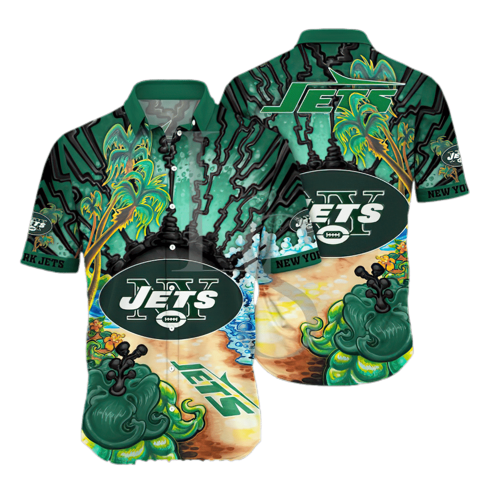 New York Jets Aloha Island Unisex Hawaiian Shirt