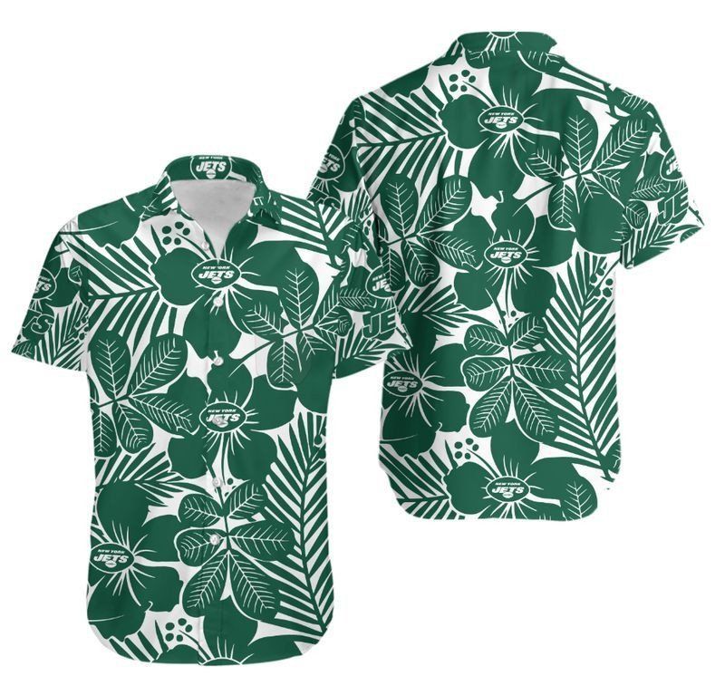 New York Jets Flower Hawaii Shirt And Shorts Summer Collection H97