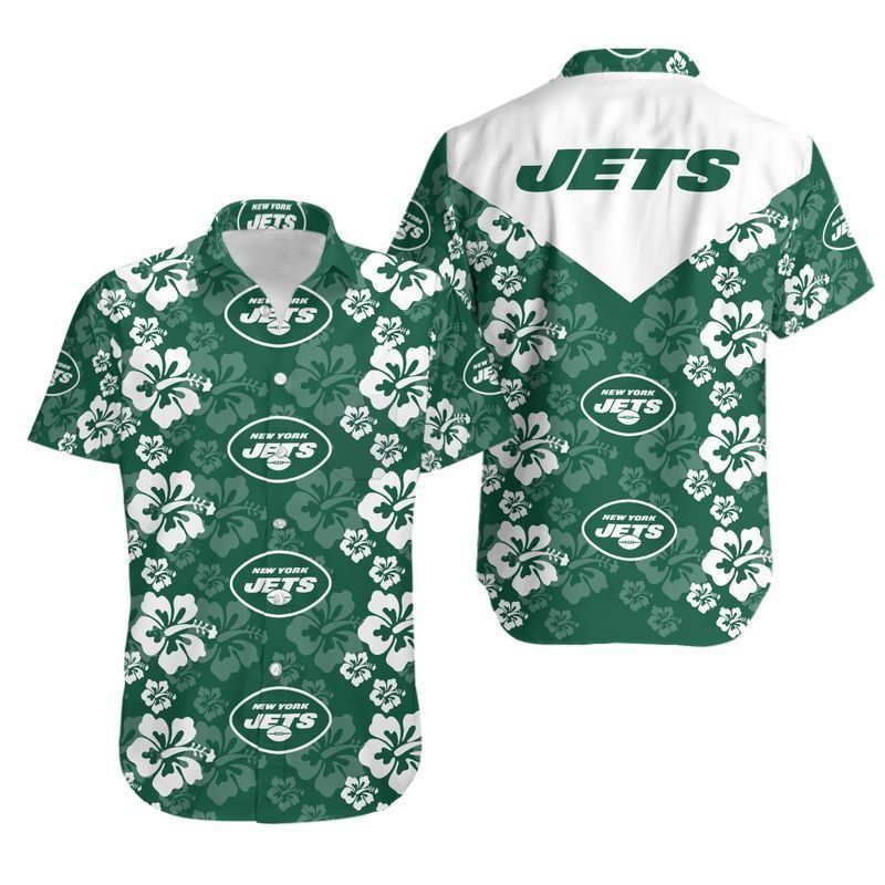 New York Jets Flowers Hawaii Shirt And Shorts Summer Collection H97