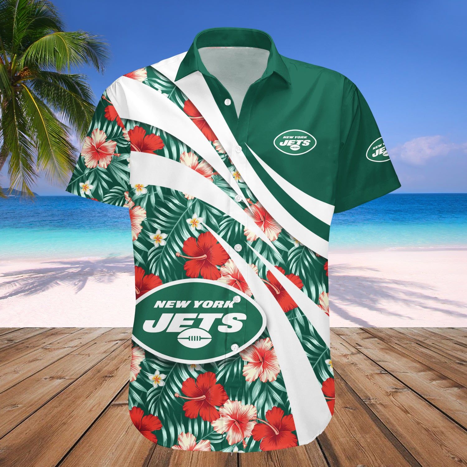 New York Jets Hawaii Shirt Hibiscus Sport Style – NFL