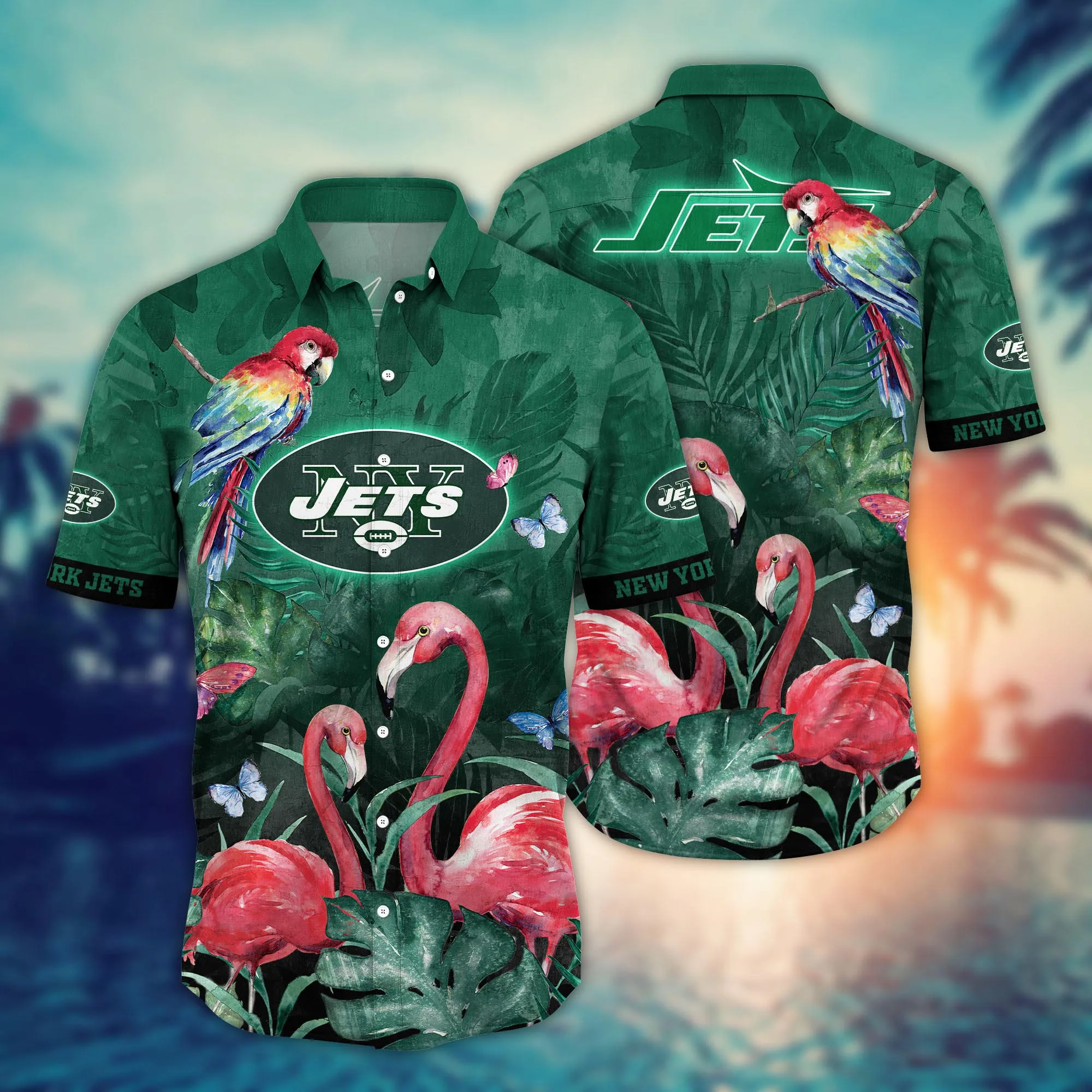 New York Jets NFL Hawaiian Shirt Fireflies Aloha Shirt